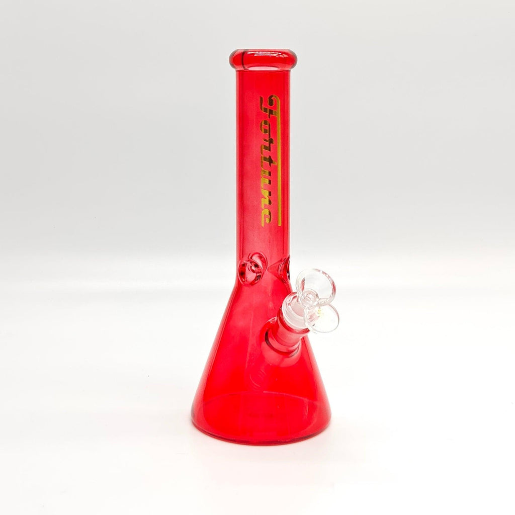 Fortune | 10" 4mm Assorted Colour Beaker Bong [CP103804]