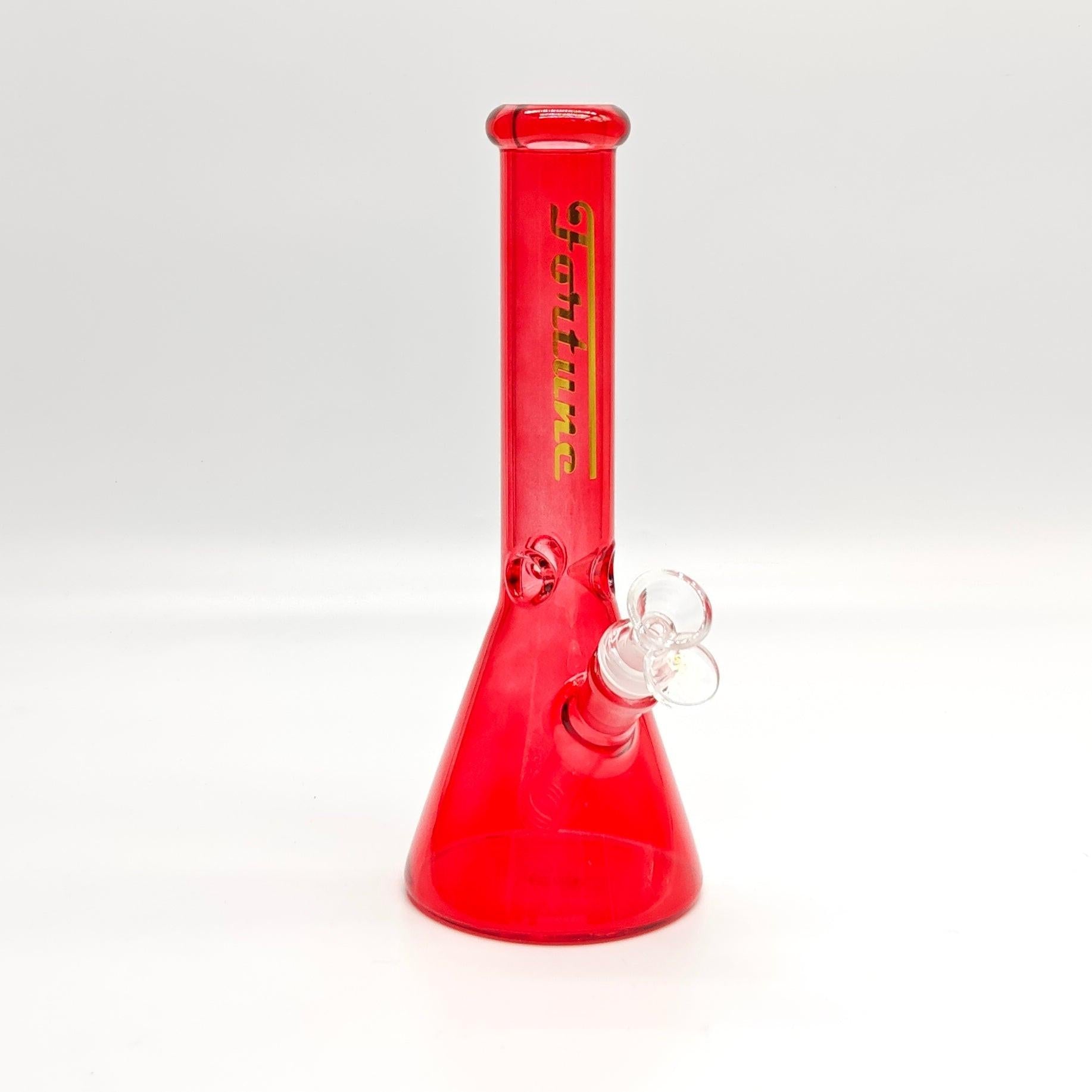 Fortune | 10" 4mm Assorted Colour Beaker Bong [CP103804]