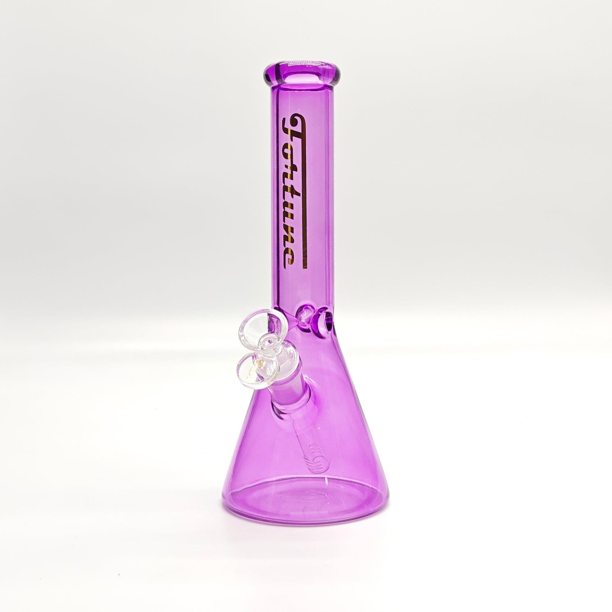 Fortune | 10" 4mm Assorted Colour Beaker Bong [CP103804]