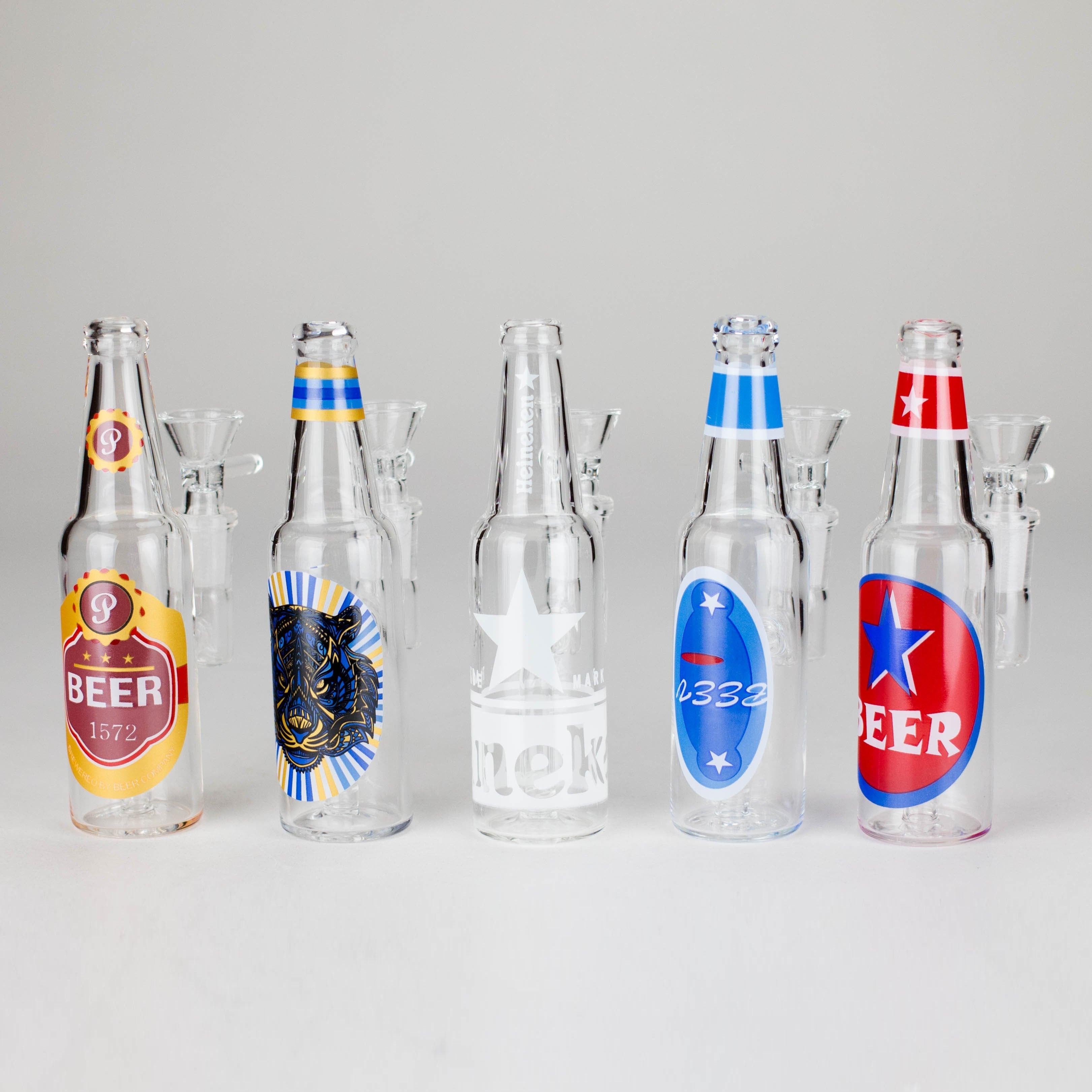 6″ Beer Bottle Design Glass Bong [WP4511S] Main image
