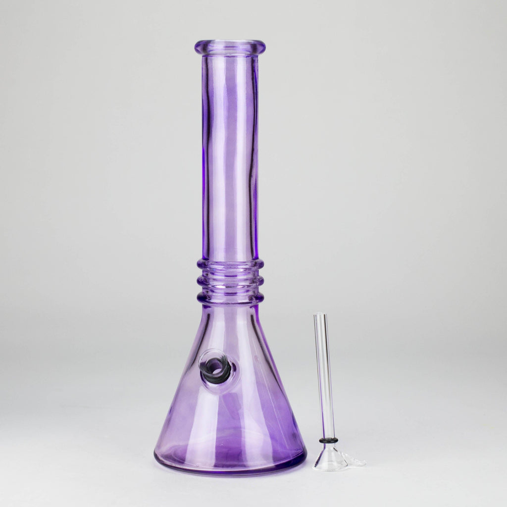 12" colored soft glass water bong  [HX4003N]