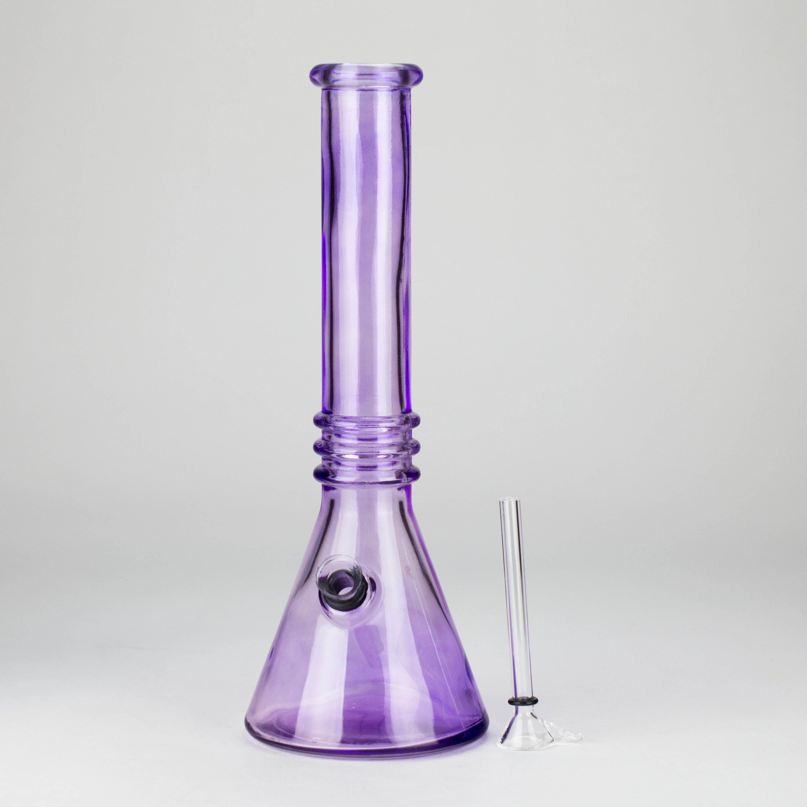 12" colored soft glass water bong  [HX4003N]