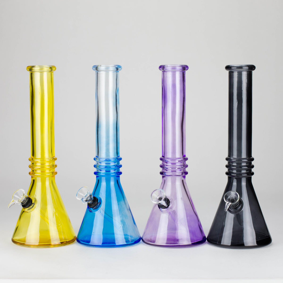 12" colored soft glass water bong  [HX4003N] Main image