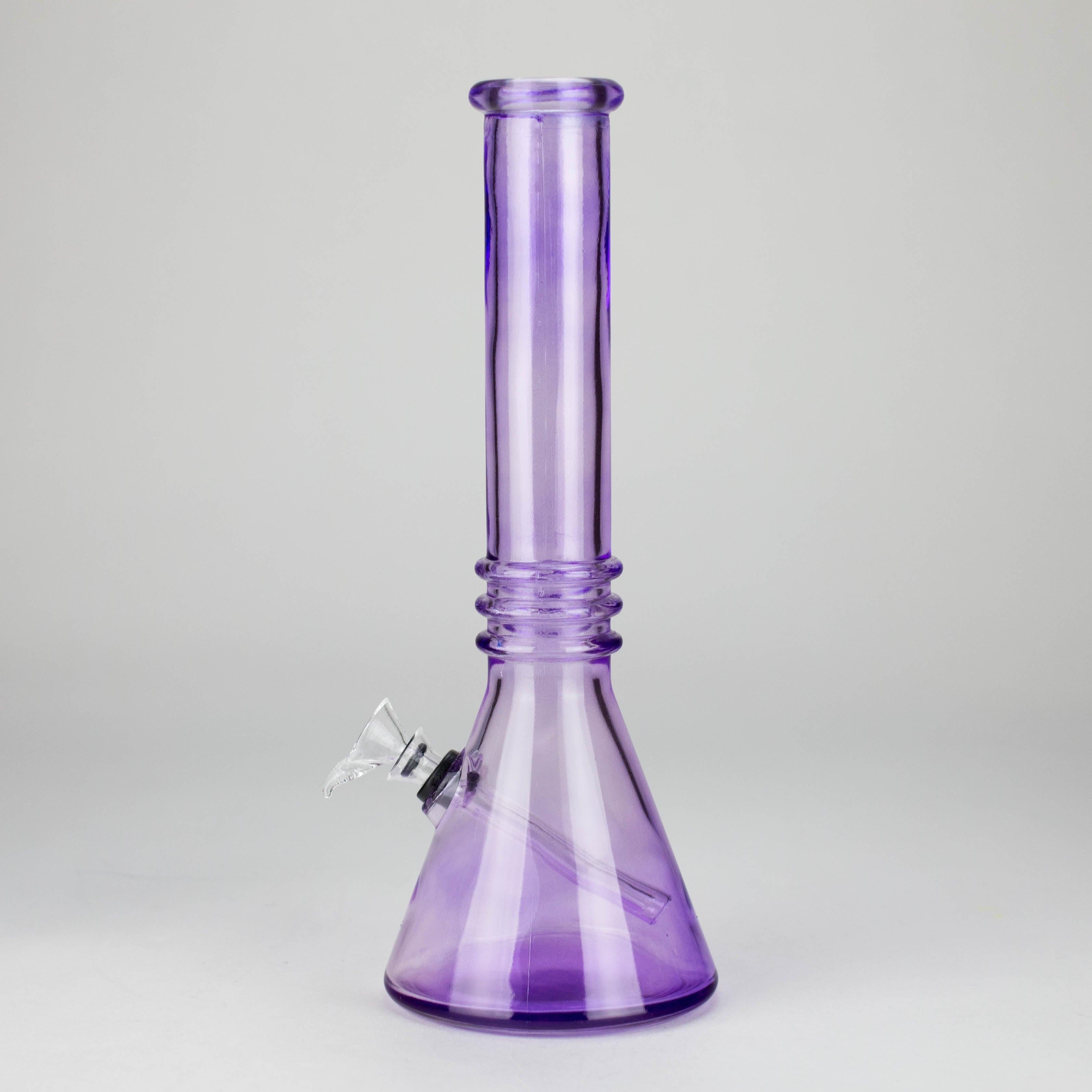 12" colored soft glass water bong  [HX4003N]