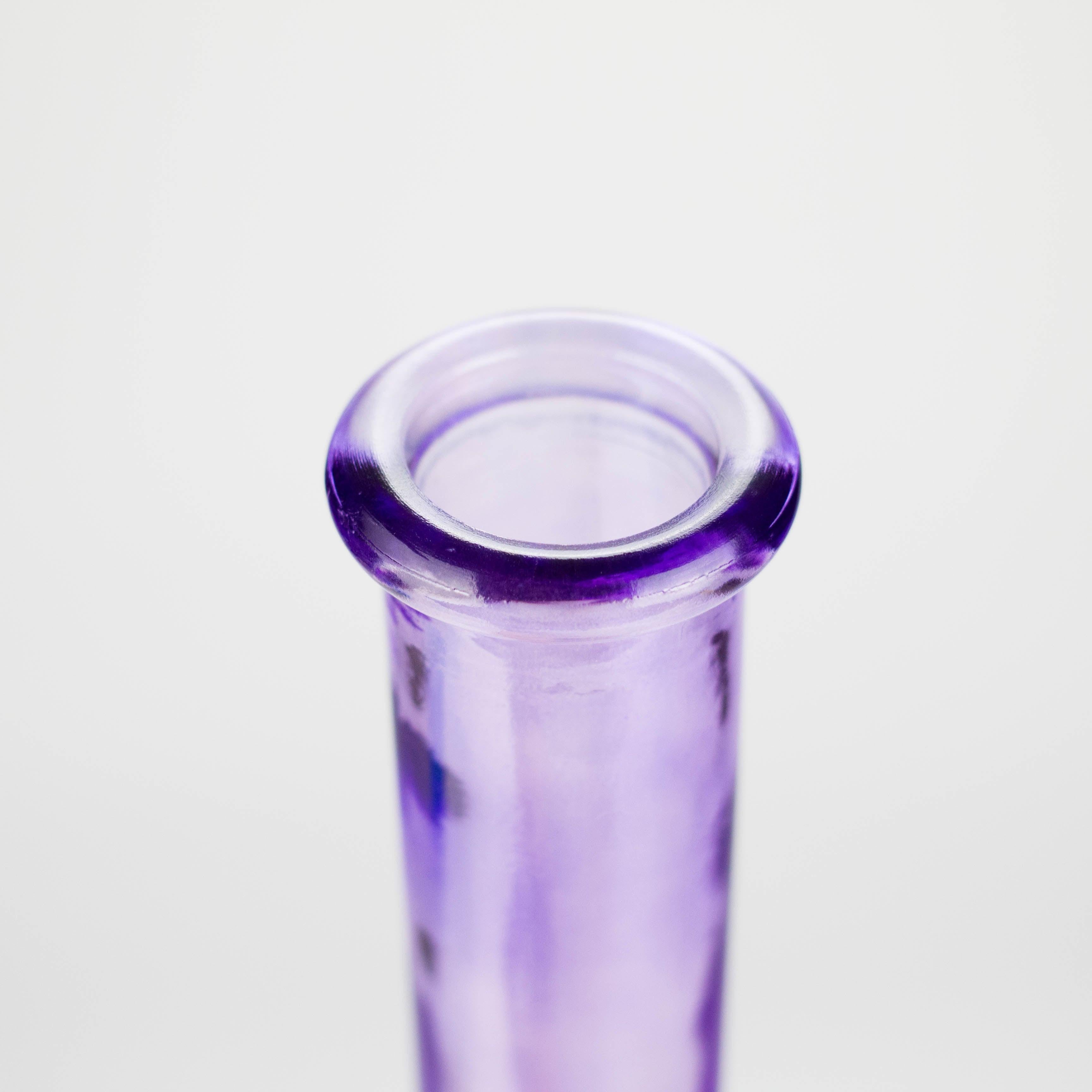 12" colored soft glass water bong  [HX4003N]