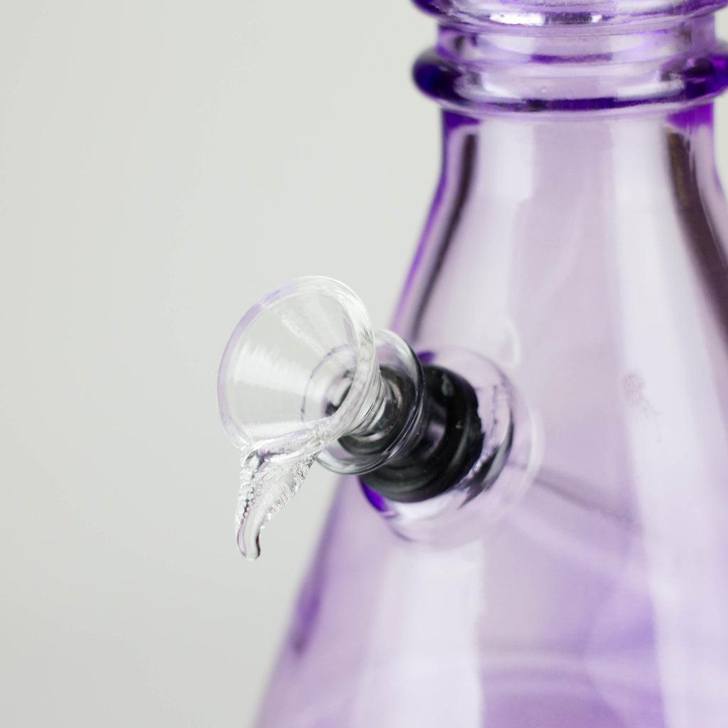 12" colored soft glass water bong  [HX4003N]