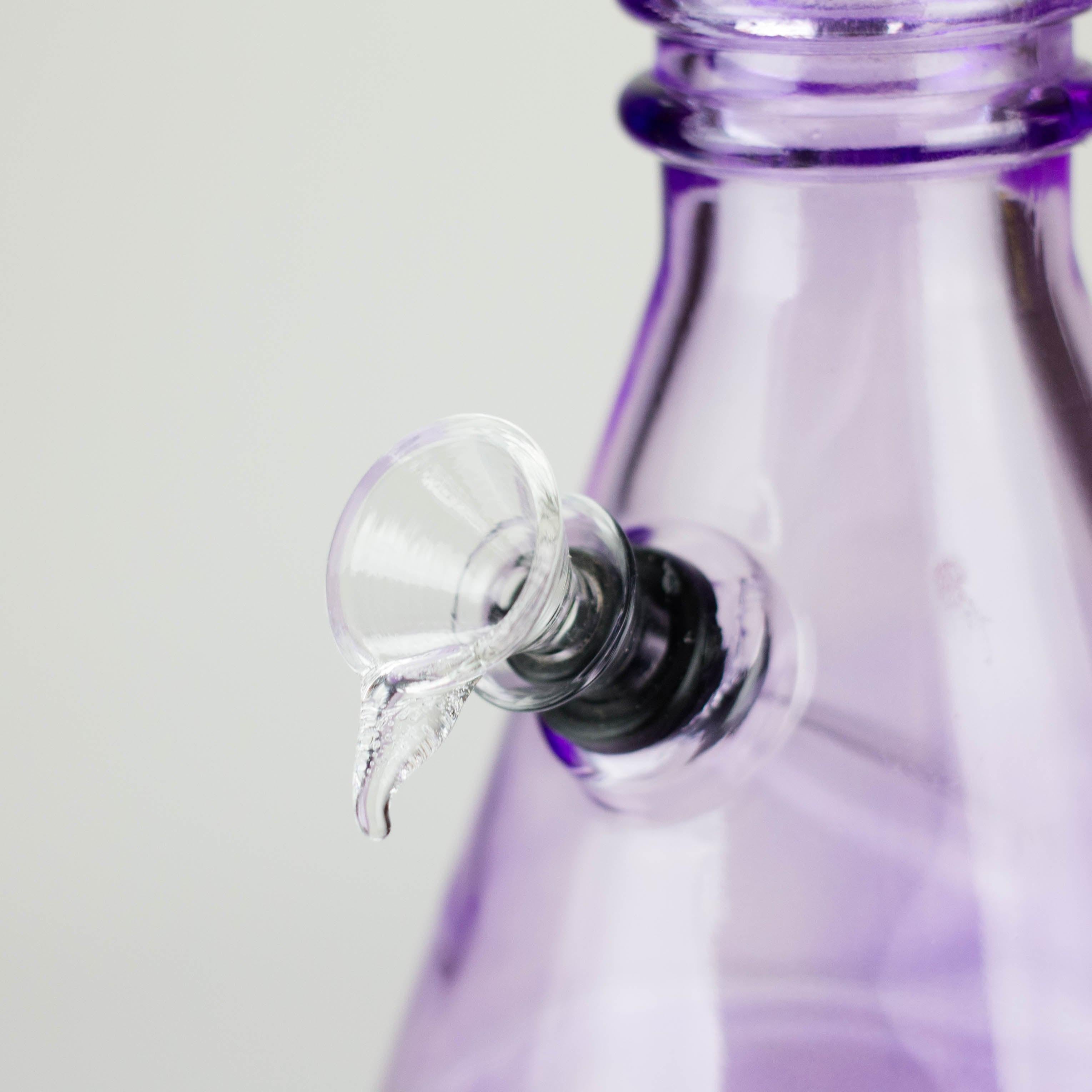 12" colored soft glass water bong  [HX4003N]