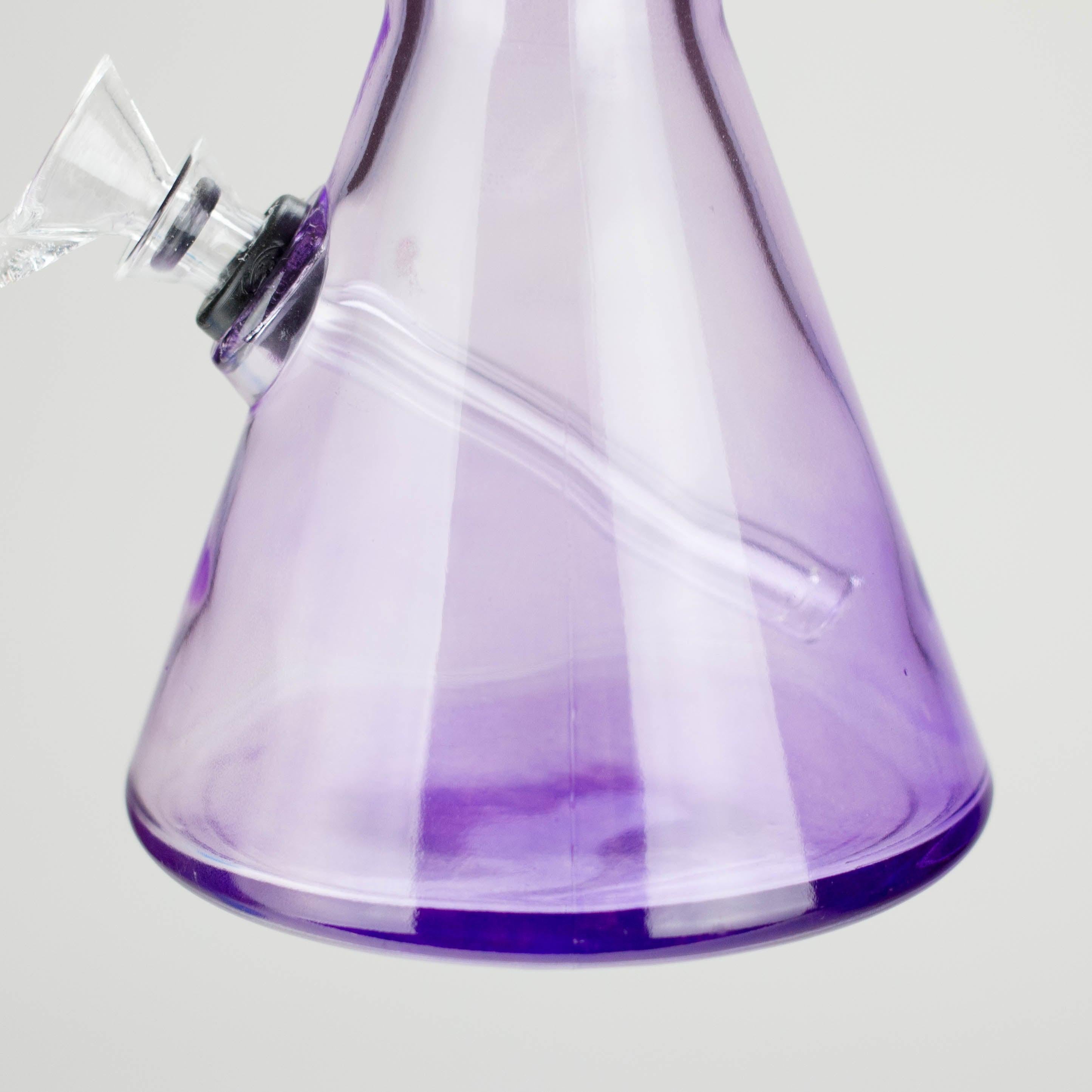 12" colored soft glass water bong  [HX4003N] Secondary image