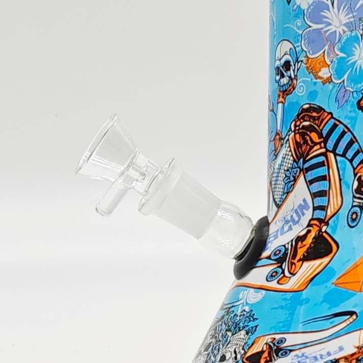 10" 5mm Hydrographic Cartoon Beaker-Assorted Design