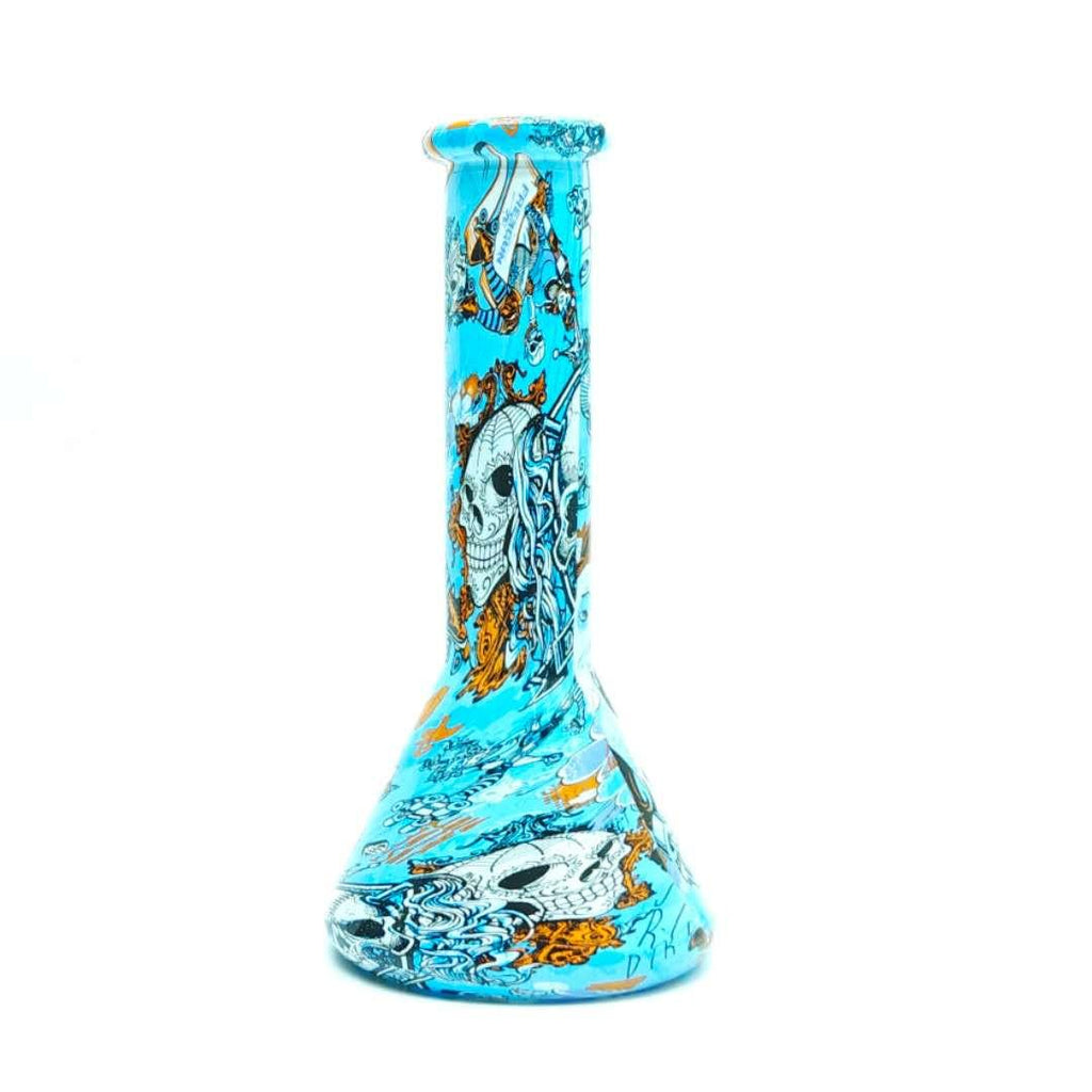 10" 5mm Hydrographic Cartoon Beaker-Assorted Design