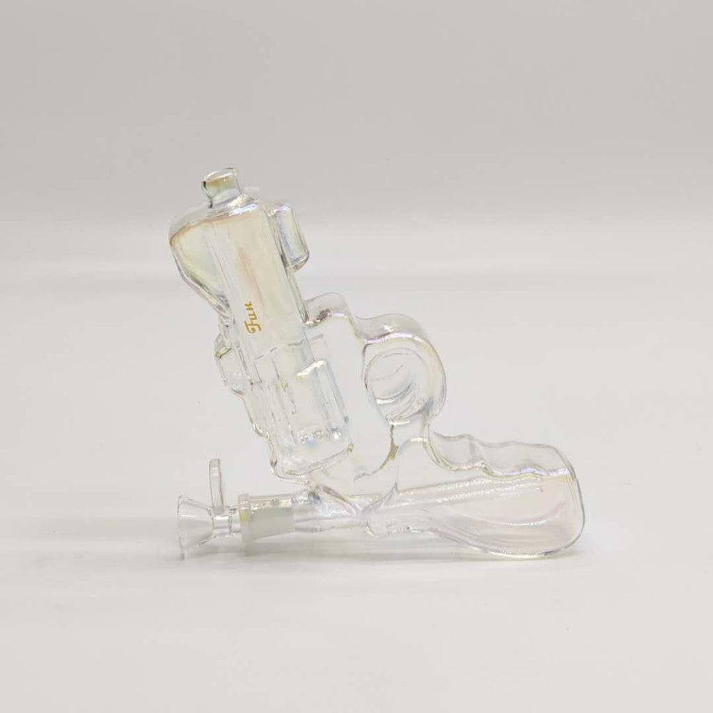 Electroplated 7.5" Pistol Glass Bong [SGun2-A]