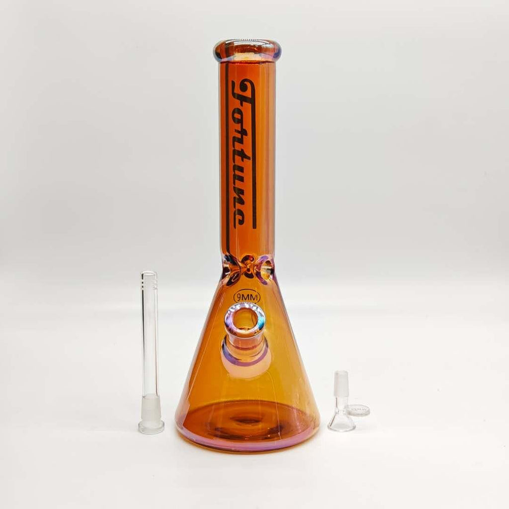 14“ 9mm Electroplated  Beaker Bong-Assorted Color