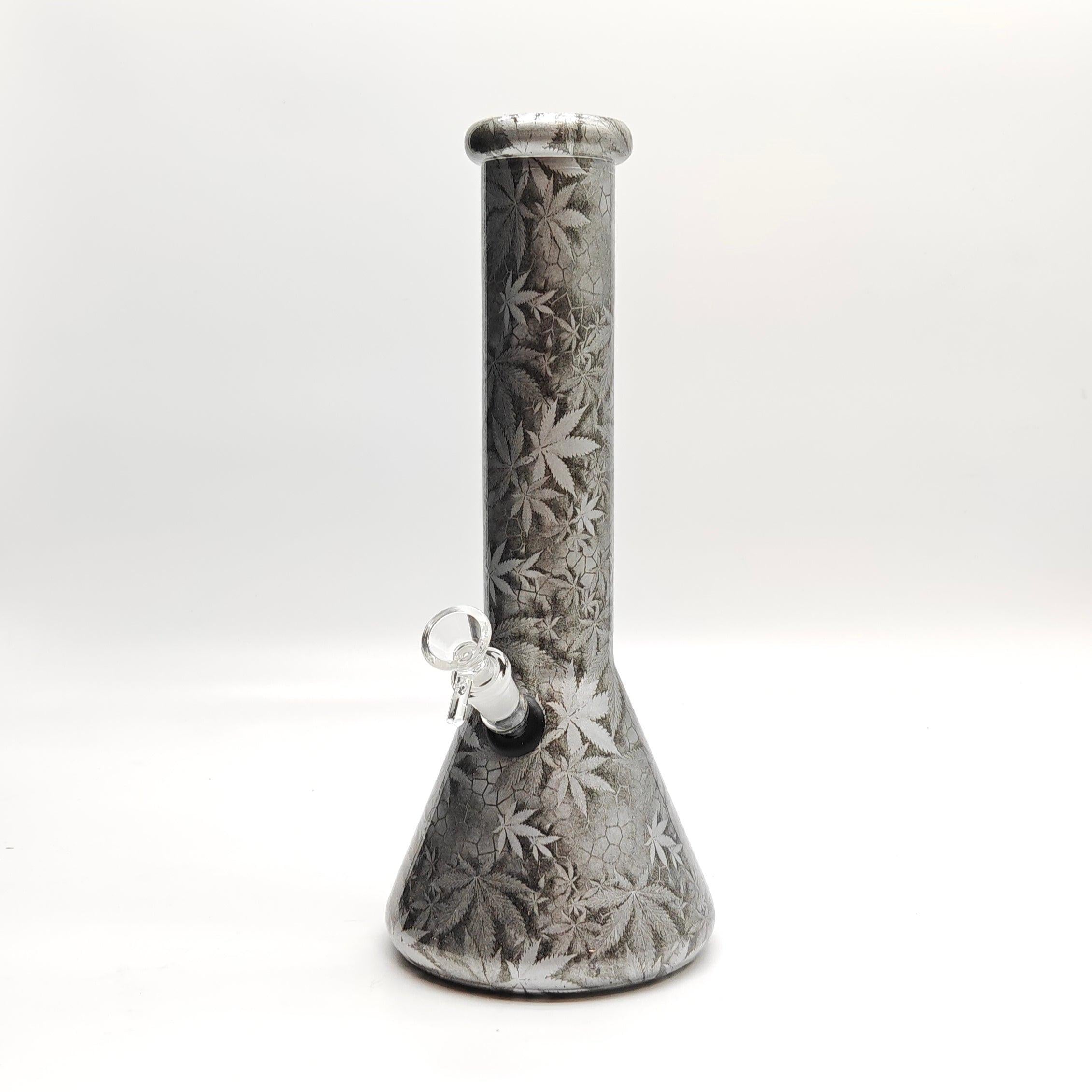 13" 7mm Calavera Hydrographic Glass Bong-Assorted Designs