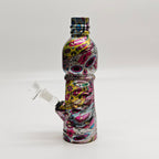 9" Hydrographic Water Bottle Glass Bong-Assorted Designs