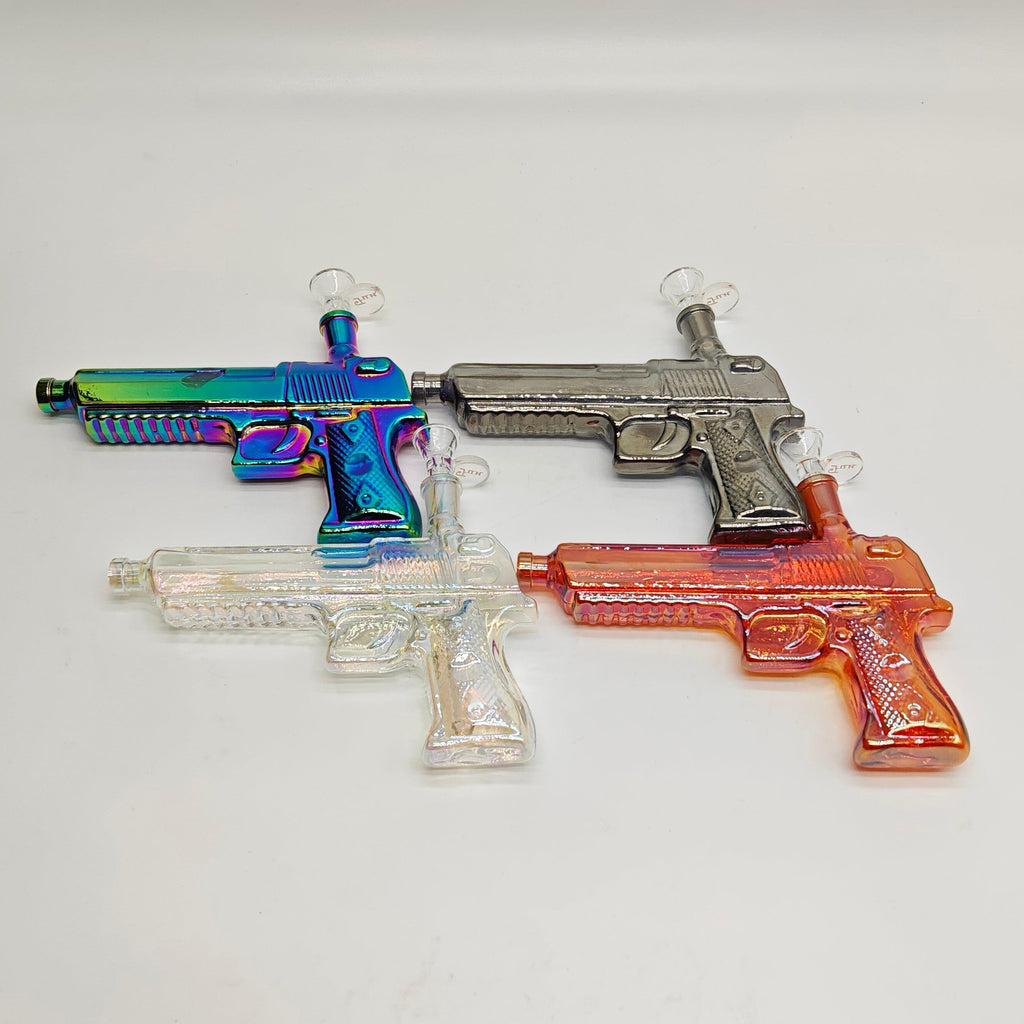 Electroplated 7.5" Arsenal Glass Bong [SGun1-A]