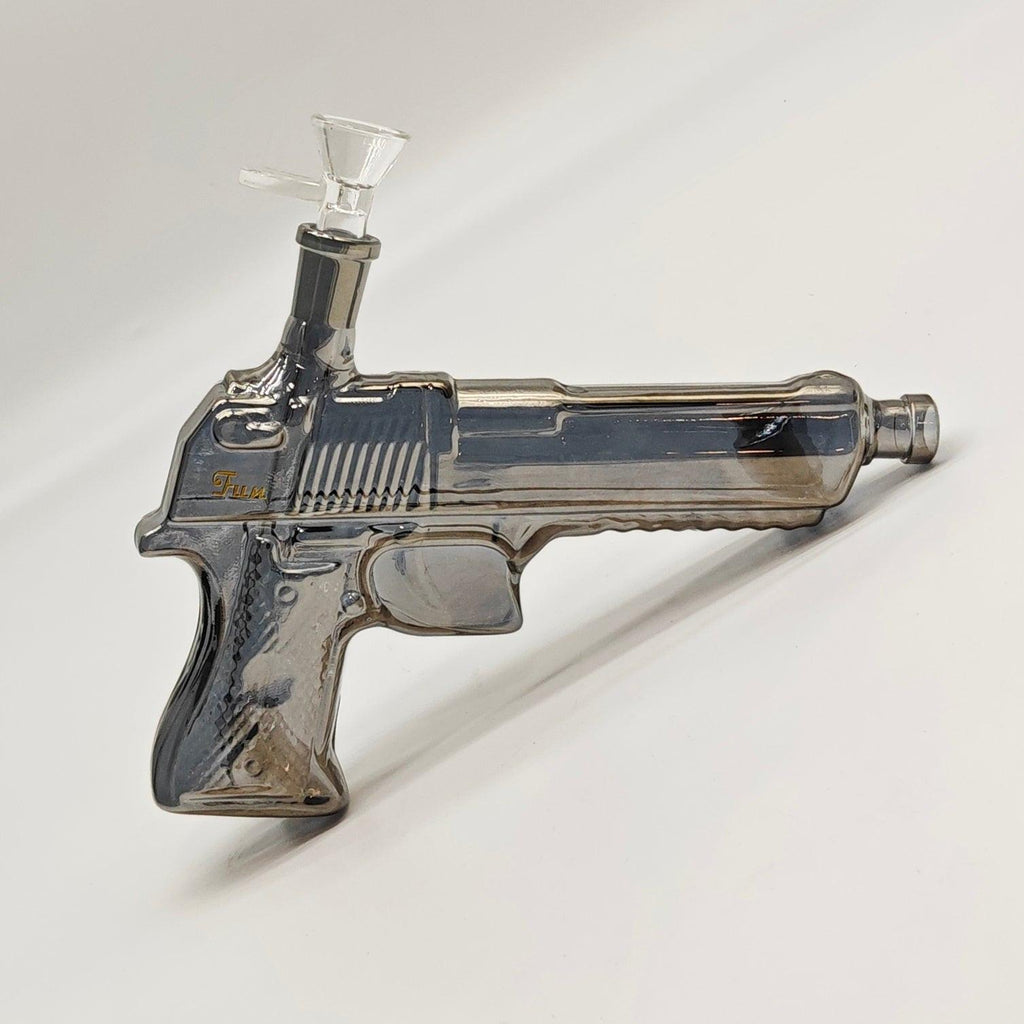 Electroplated 7.5" Arsenal Glass Bong [SGun1-A]