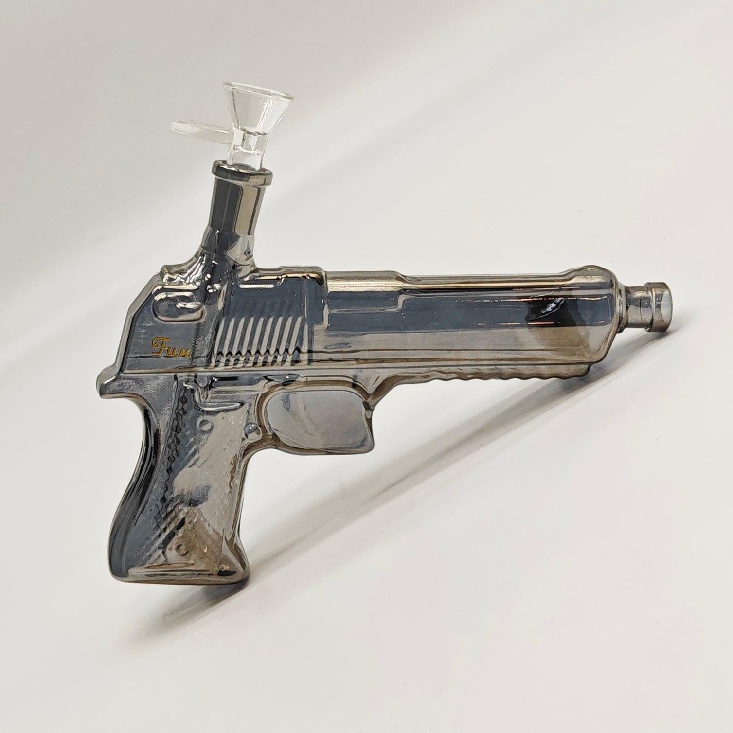 Electroplated 7.5" Arsenal Glass Bong [SGun1-A]