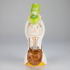 8″ Pickle Adventure Design Ceramic Bong – Whimsical Vintage Style  [ES081WP]