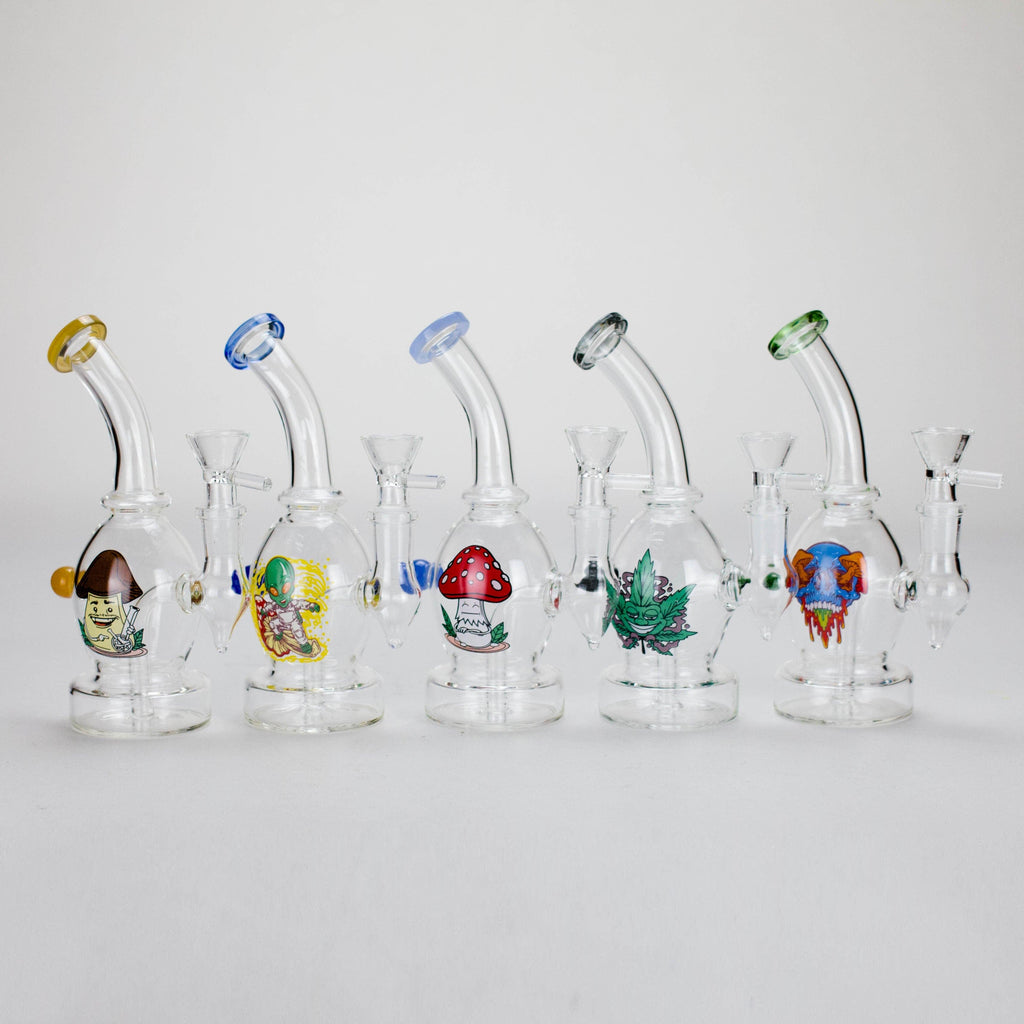 6.5″ Cartoon PrintGlass Bong [F230829-1A]