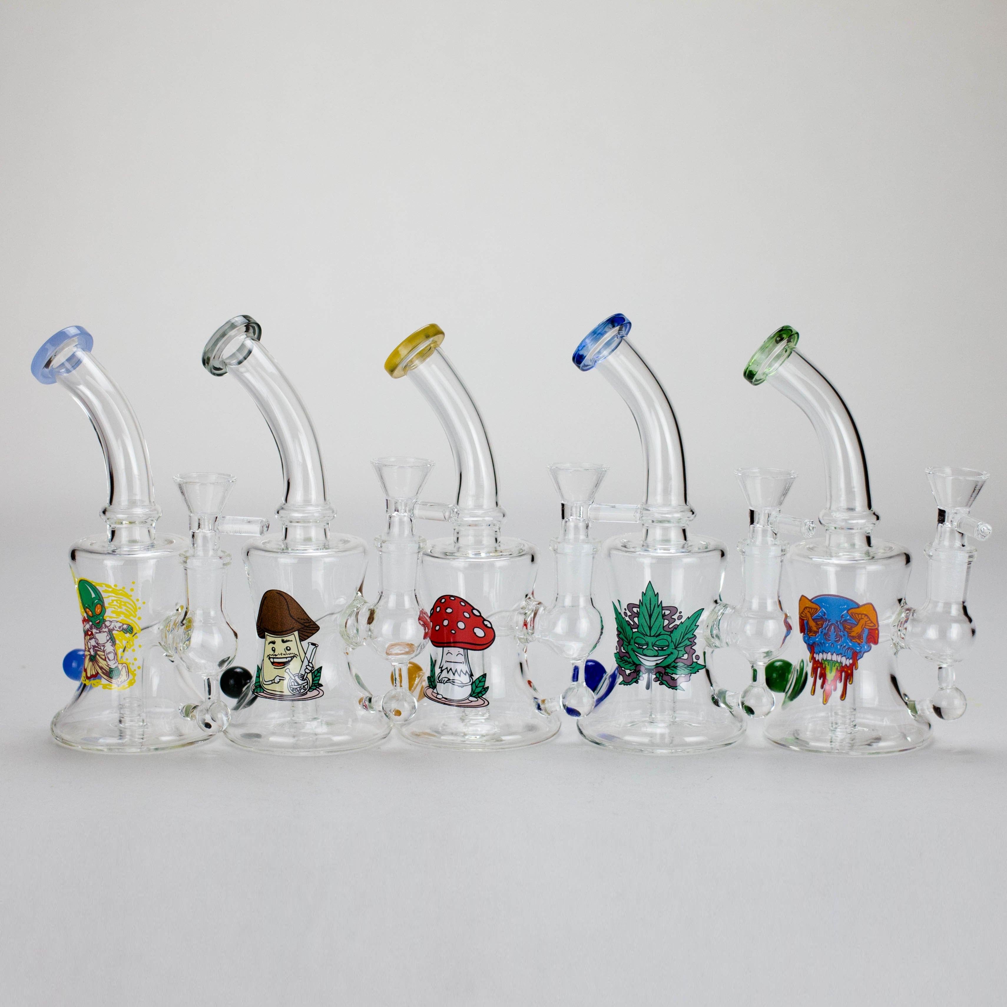6.5″ Cartoon PrintGlass Bong [F230829-1B] Main image