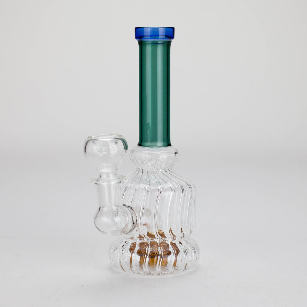 6" Stemless Glass Bong with Water Diffuser – 14mm Bowl Joint