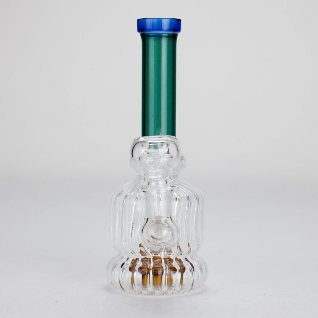 6" Stemless Glass Bong with Water Diffuser – 14mm Bowl Joint