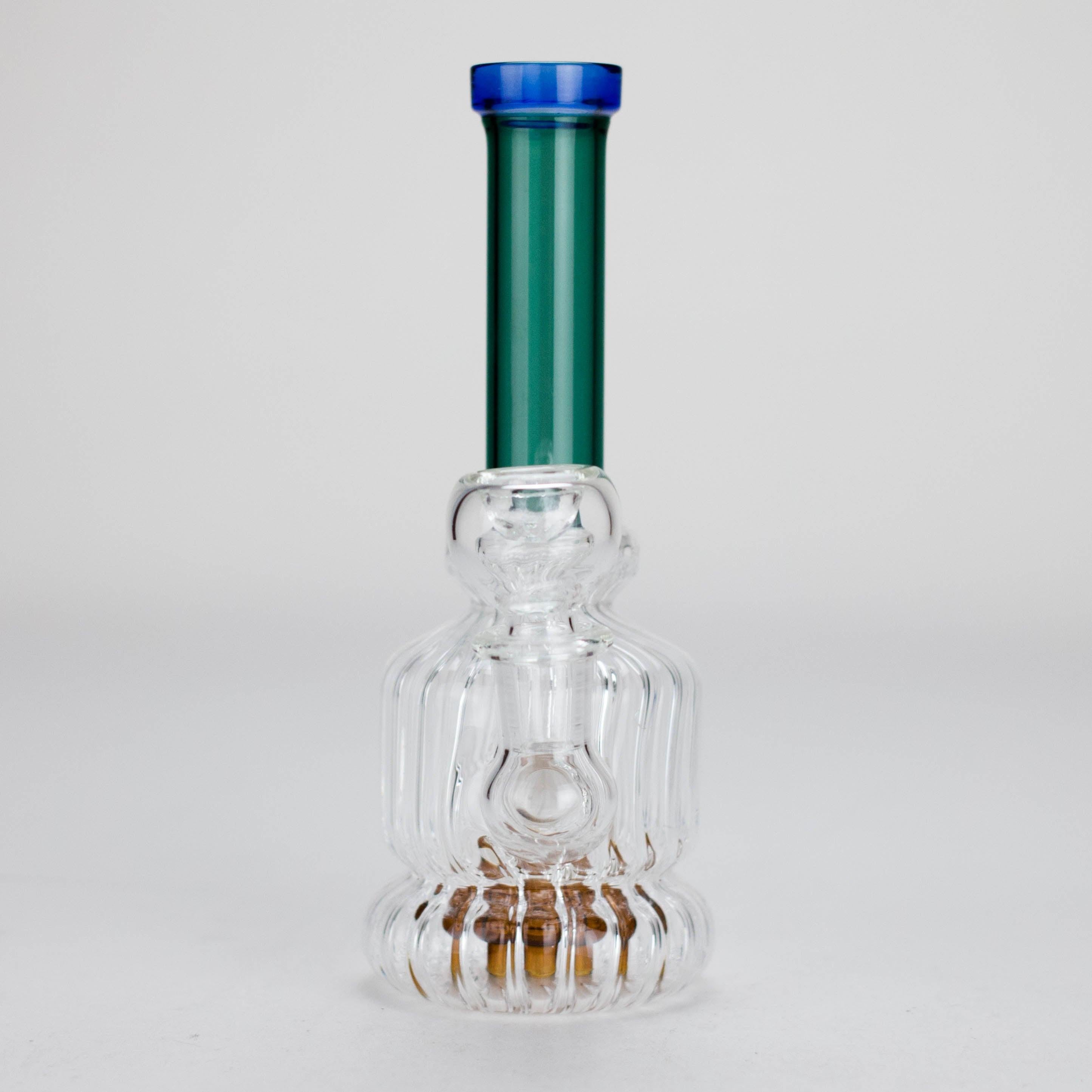 6" Stemless Glass Bong with Water Diffuser – 14mm Bowl Joint