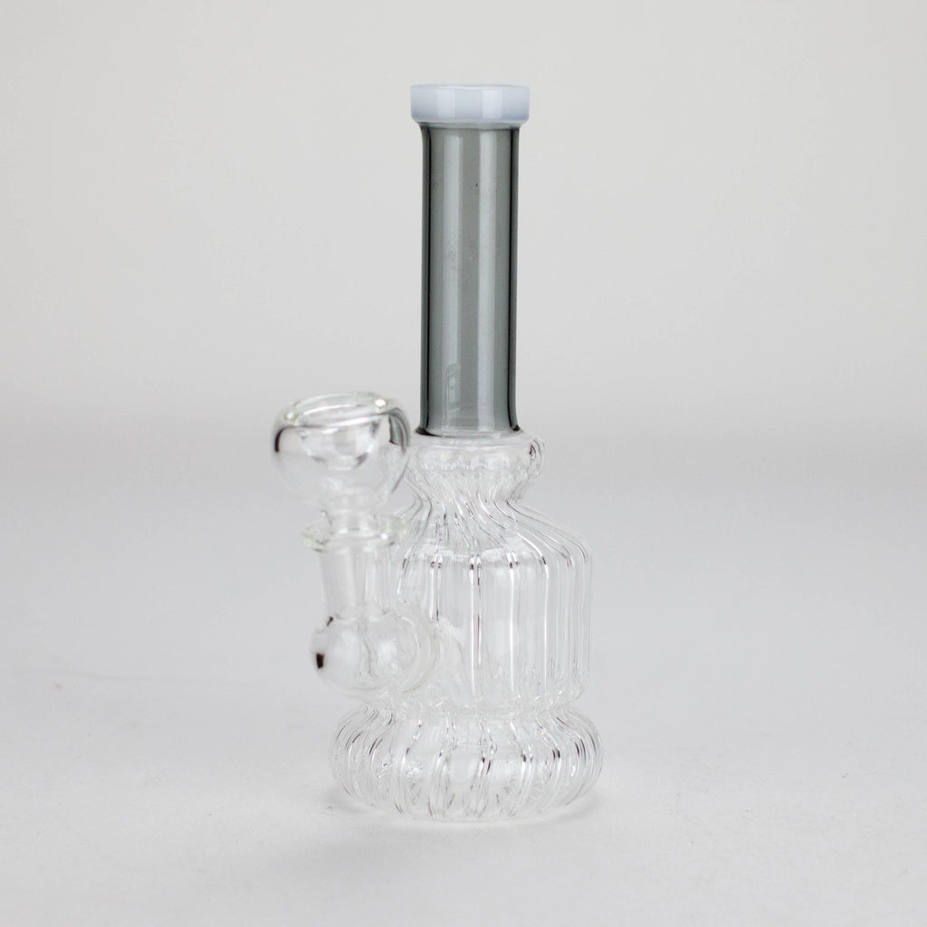 6" Stemless Glass Bong with Water Diffuser – 14mm Bowl Joint