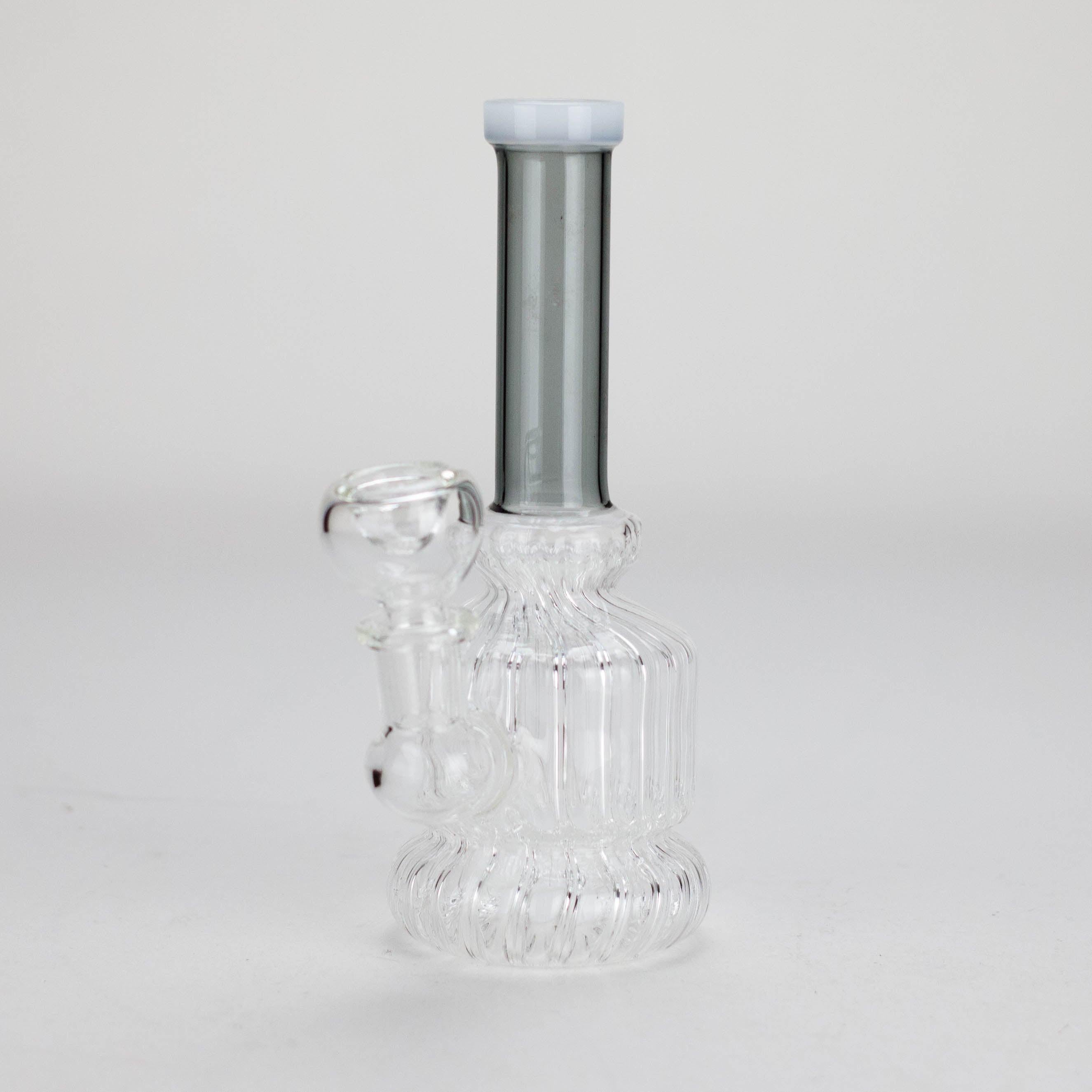6" Stemless Glass Bong with Water Diffuser – 14mm Bowl Joint