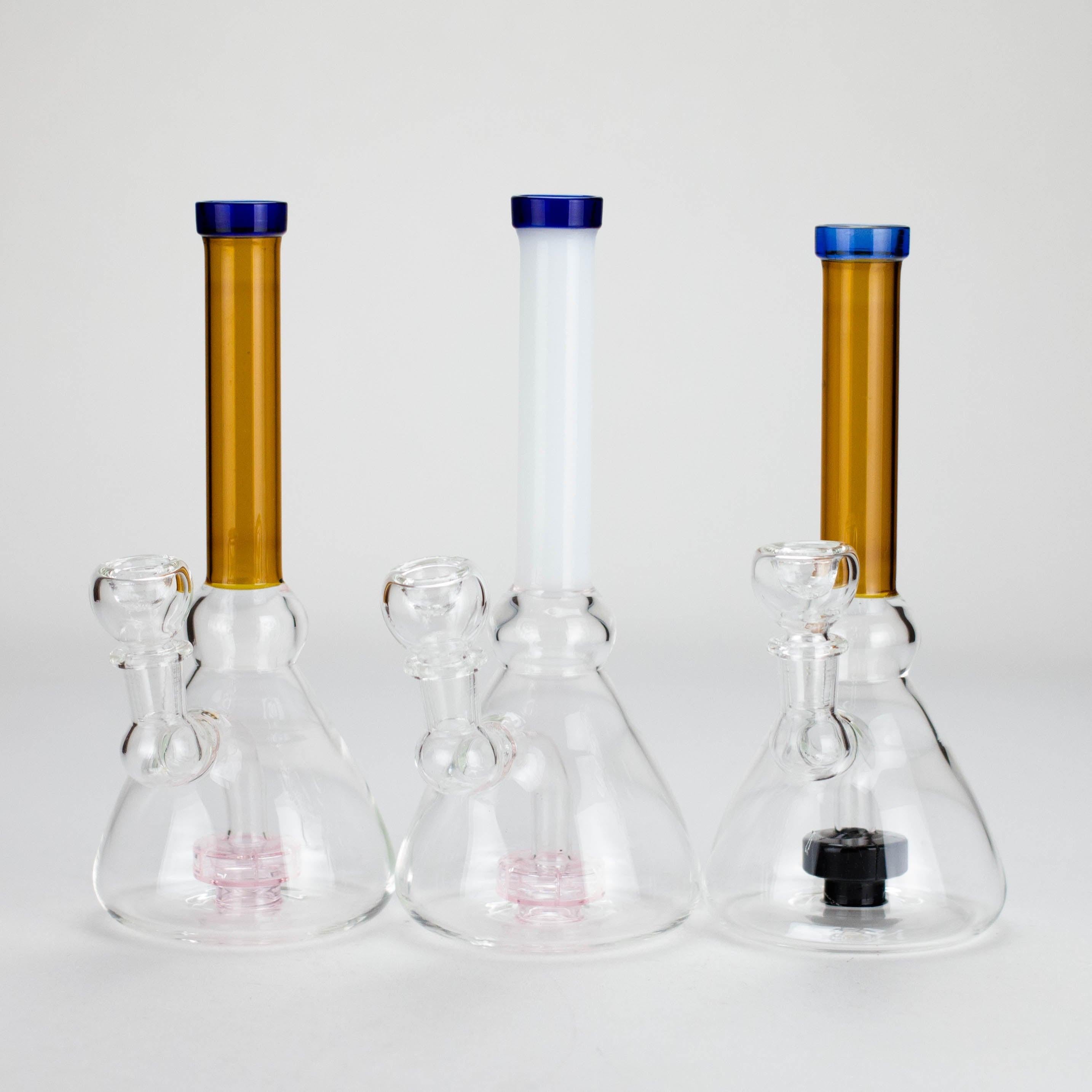 8.5" Stemless Glass Bong with Diffuser – Assorted Colors Main image