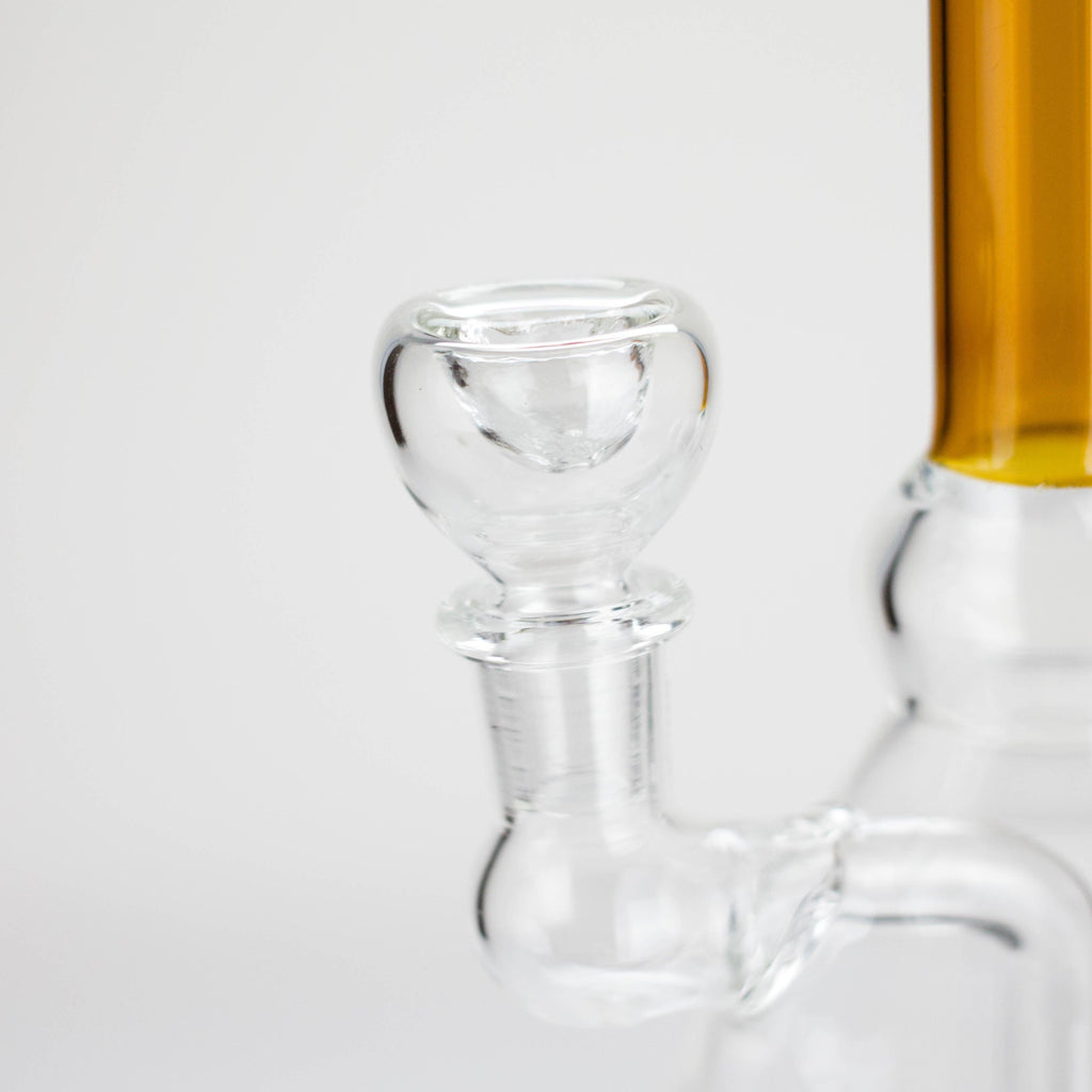 8.5" Stemless Glass Bong with Diffuser – Assorted Colors