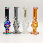 Fortune | Electroplated Skull 10" 5mm Glass Bong [SK105038E]