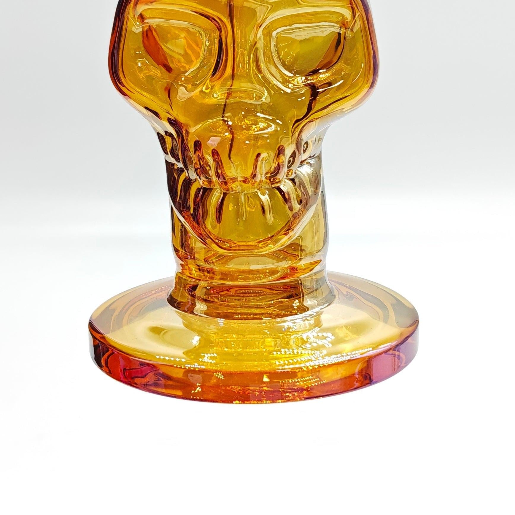 Fortune | Electroplated Skull 10" 5mm Glass Bong [SK105038E] Secondary image