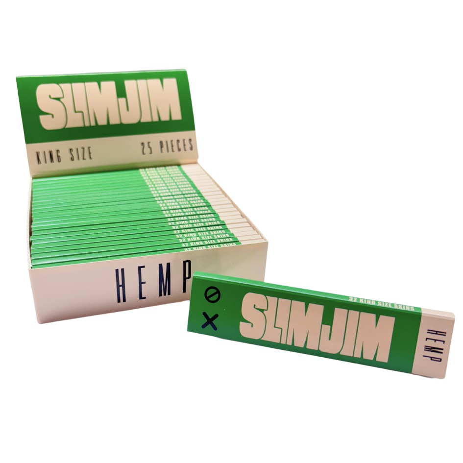 Slimjim - Hemp King Size Skins – Box of 25 Packs Secondary image