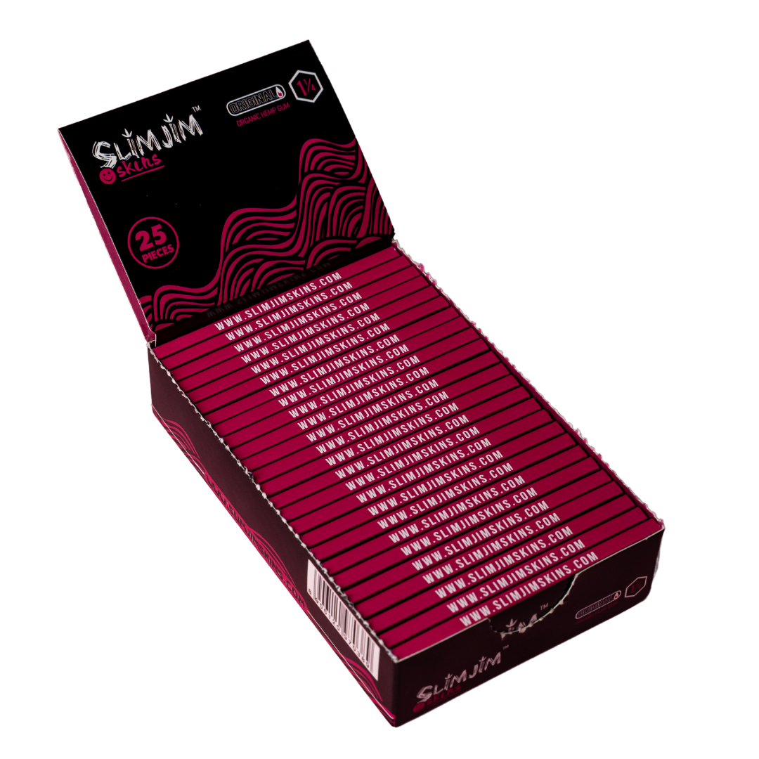 Slimjim - Original 1 1/4th Size Rolling Papers – Box of 25 Packs