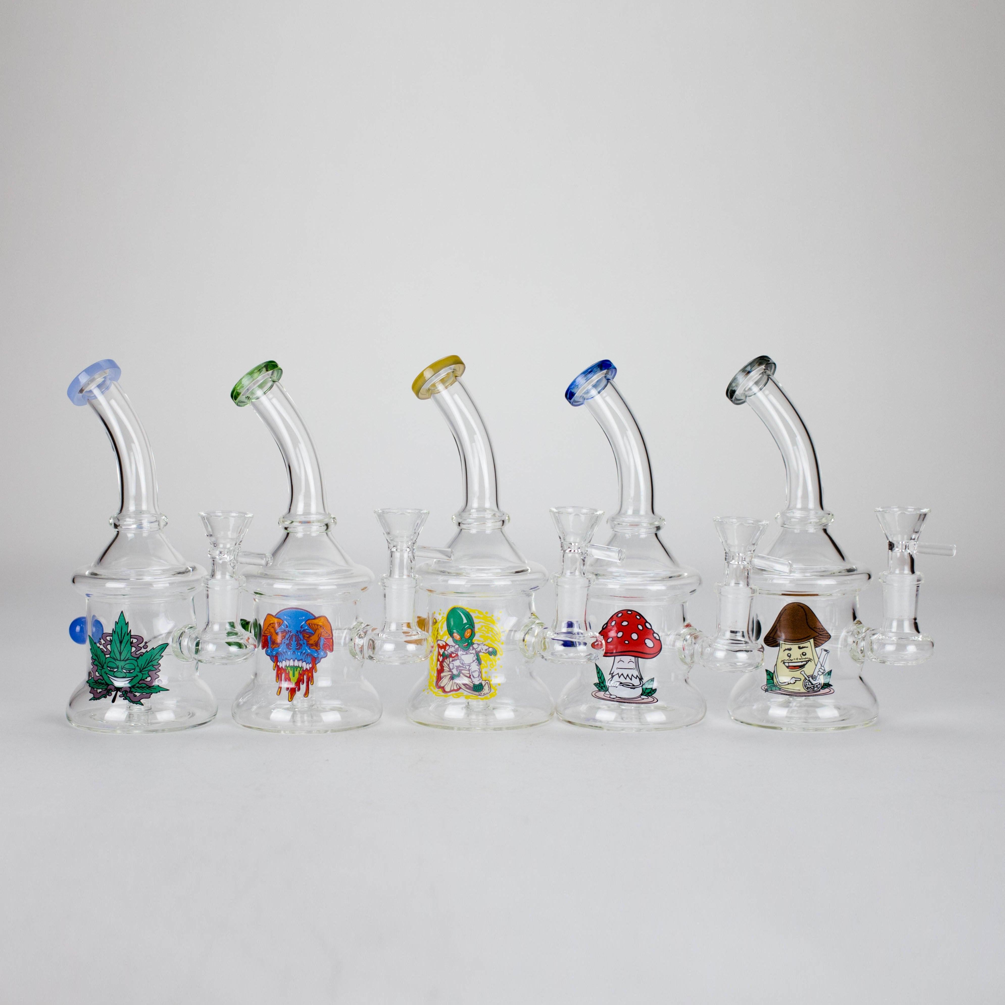 6.5″ Cartoon PrintGlass Bong [F230829-1E] Main image