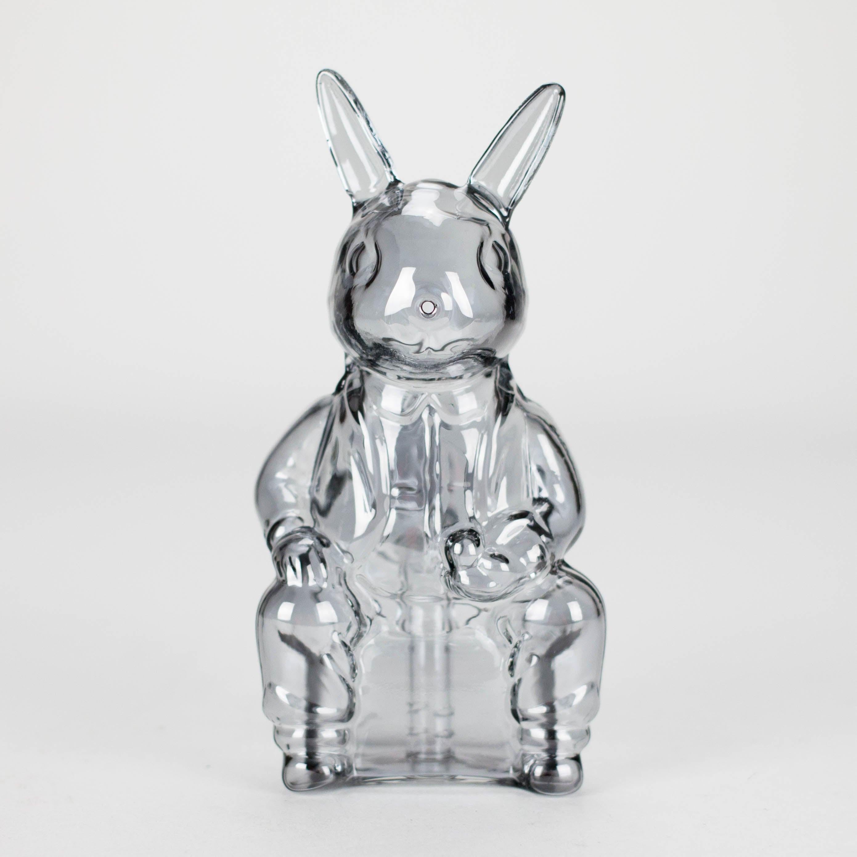 6″ Black Bunny Soft Glass Bong [XD006] Secondary image