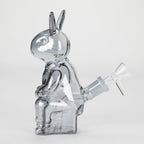 6″ Black Bunny Soft Glass Bong [XD006]