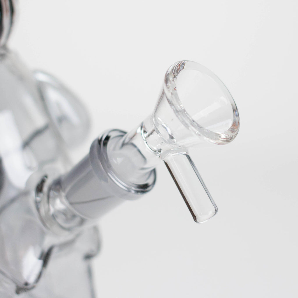 6″ Black Bunny Soft Glass Bong [XD006]