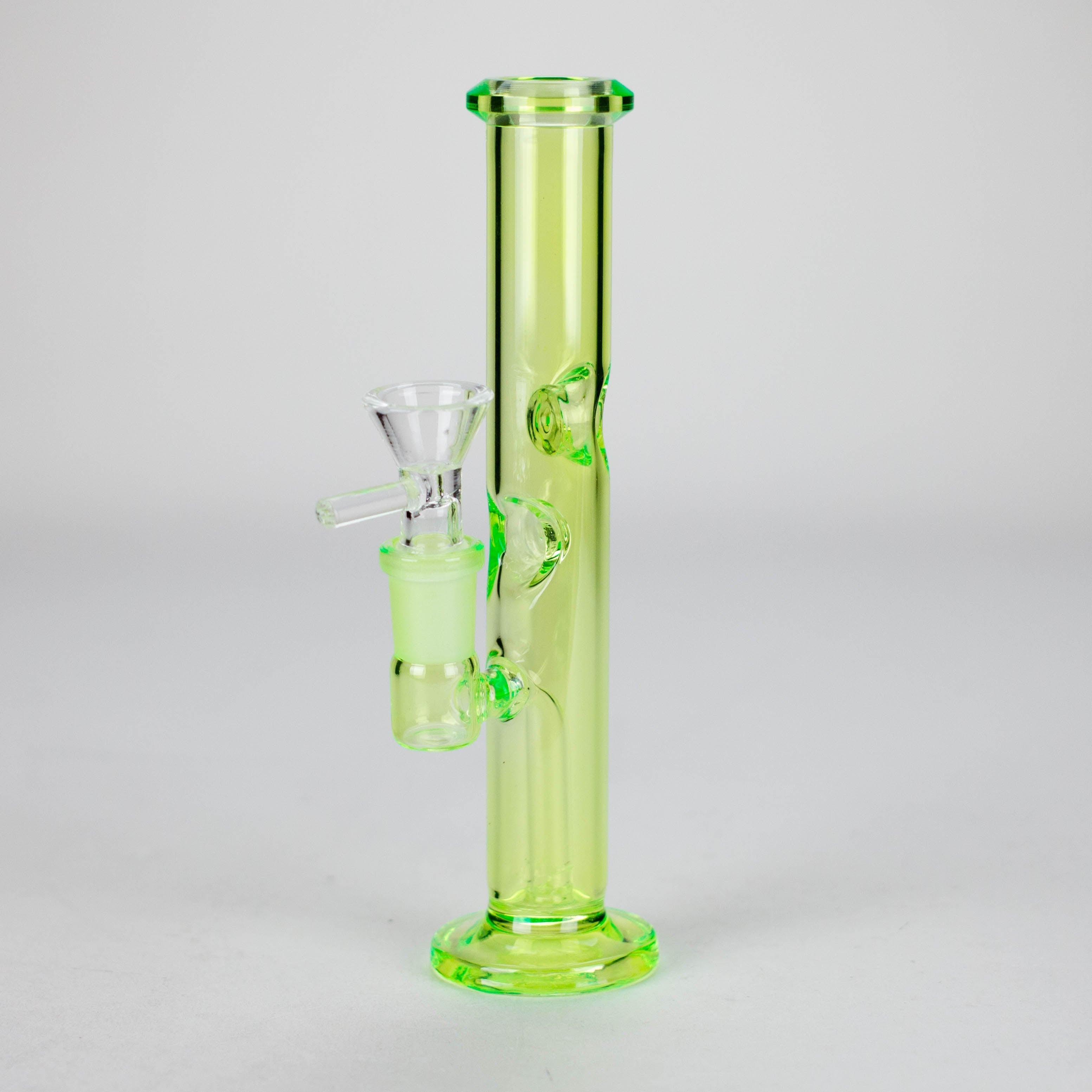 7″ Stemless Straight Tube Glass Bong [WP8074]