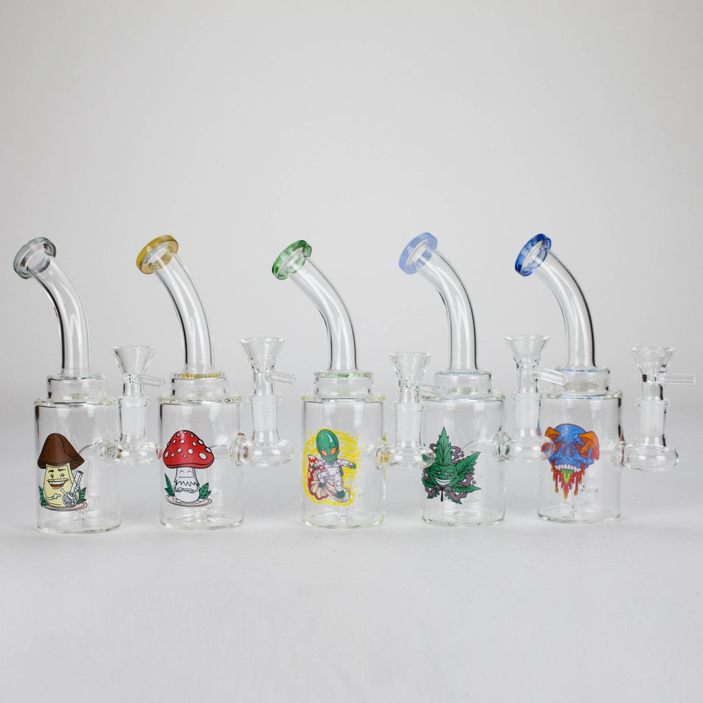 6.5″ Cartoon PrintGlass Bong [F230829-2A]