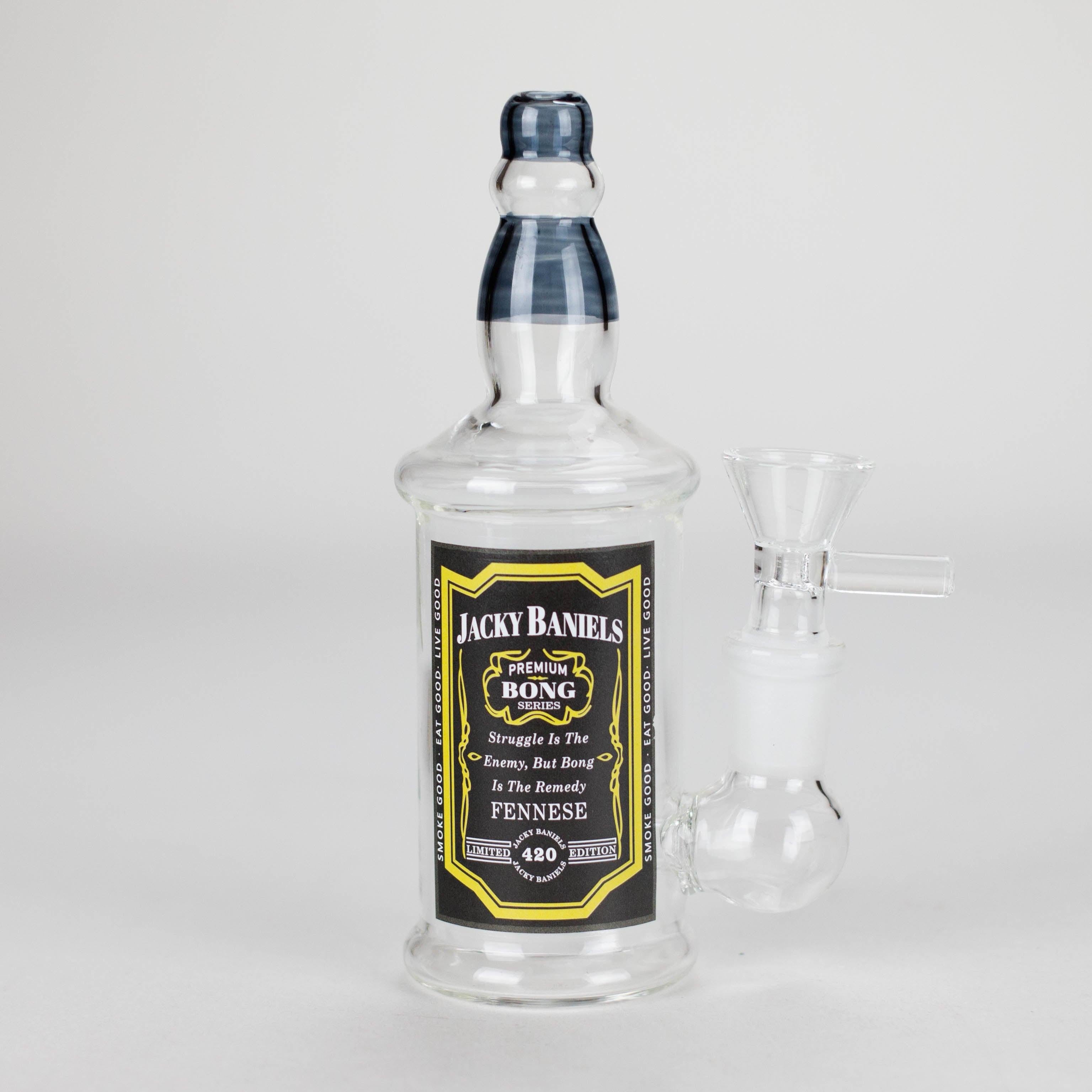 6″ Wine Bottle Design Glass Bong [G0923045]