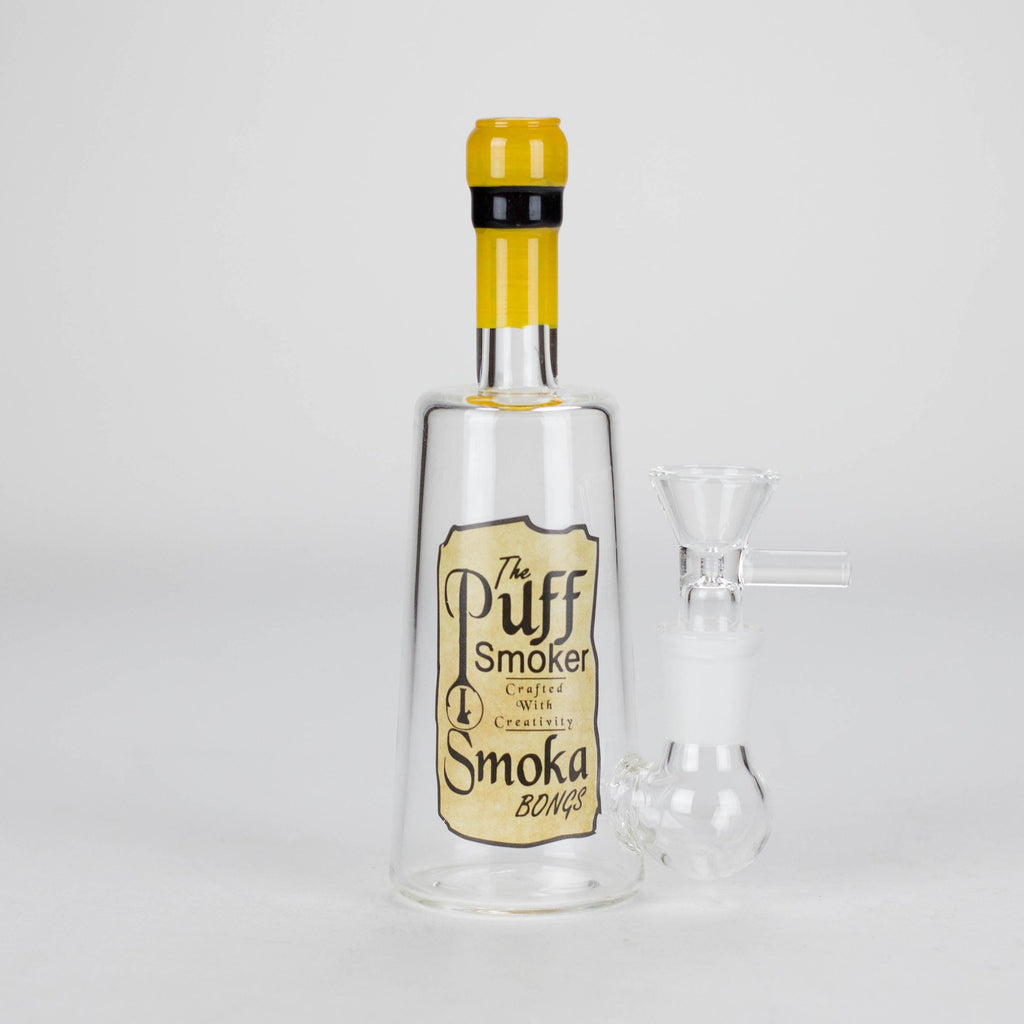 6″ Wine Bottle Design Glass Bong [G0923045]