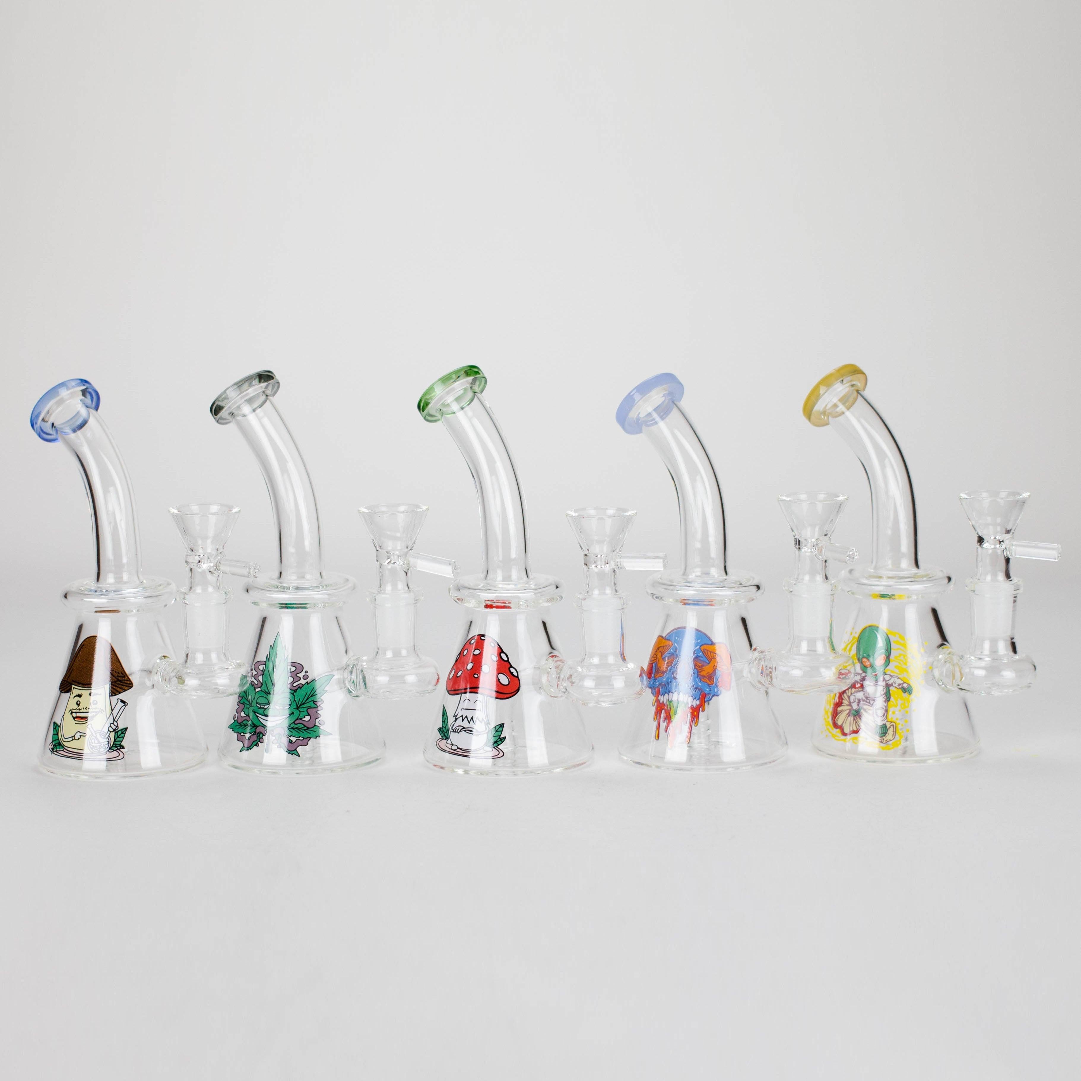 6.5″ Cartoon PrintGlass Bong [F230829-2D] Main image