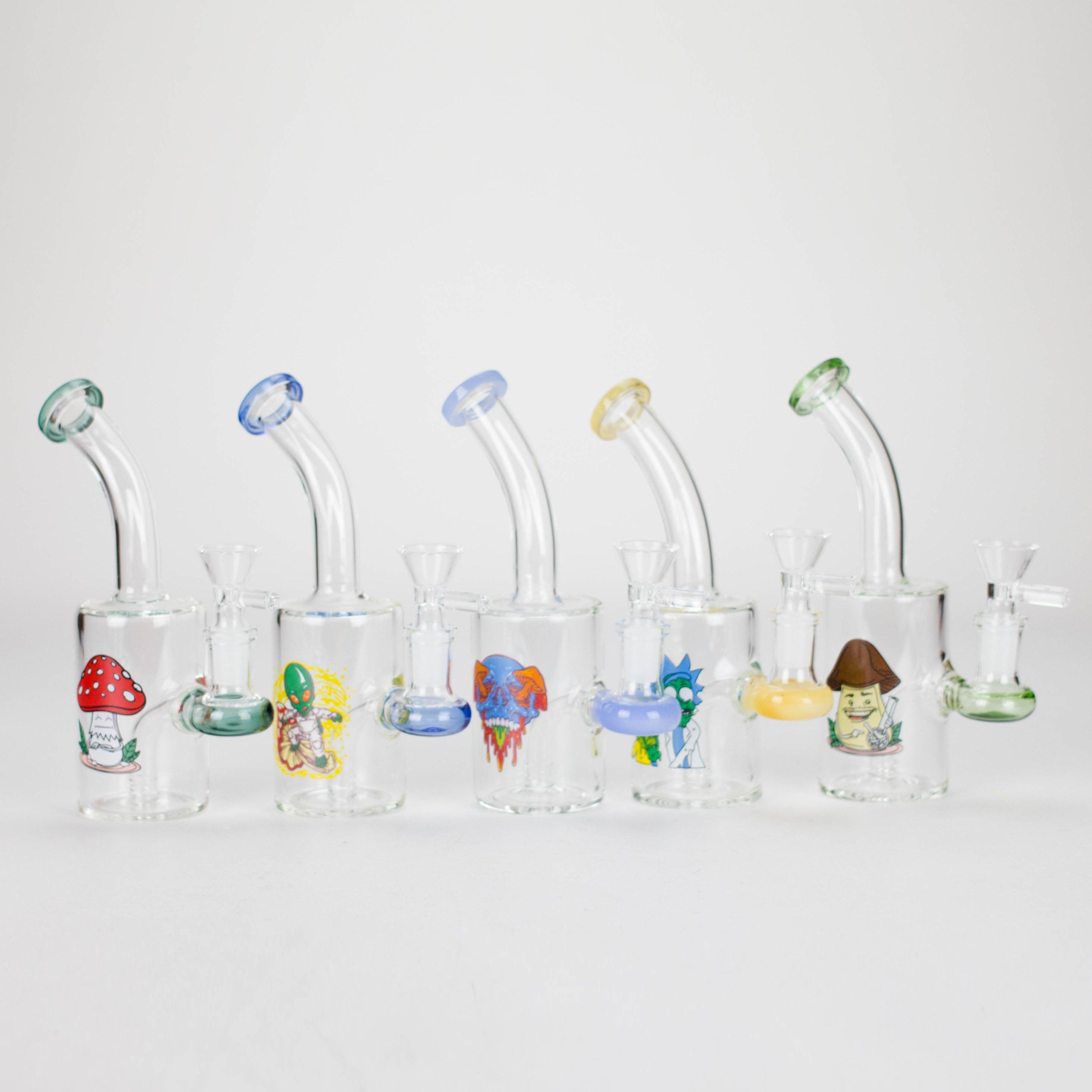 6.5″ Cartoon Print Glass Bong [F230829-2E] Main image