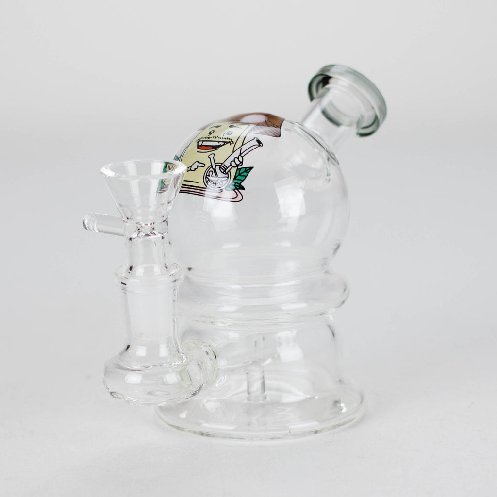 6.5″ Cartoon Print Glass Bong [F230829-3]