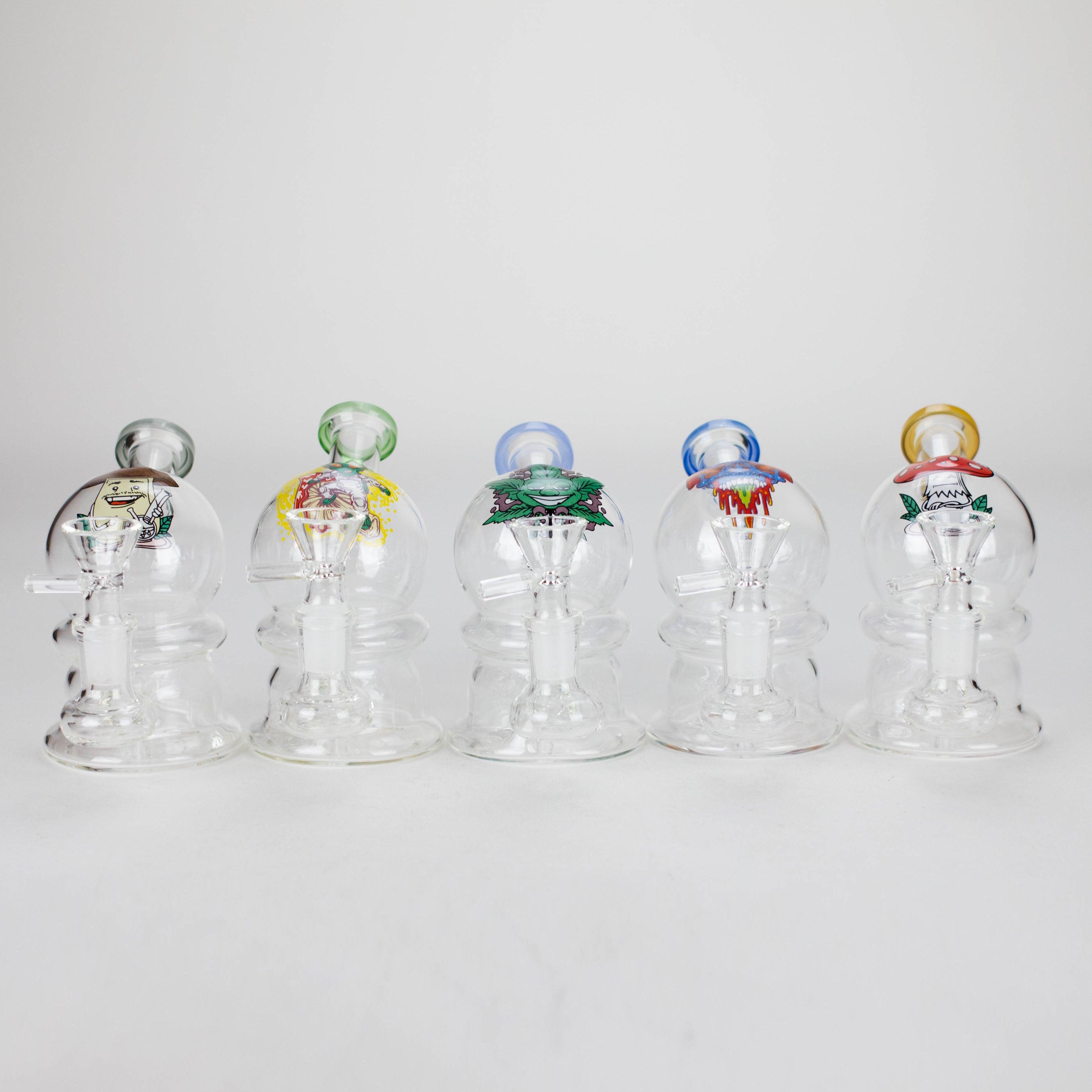 6.5″ Cartoon Print Glass Bong [F230829-3] Main image