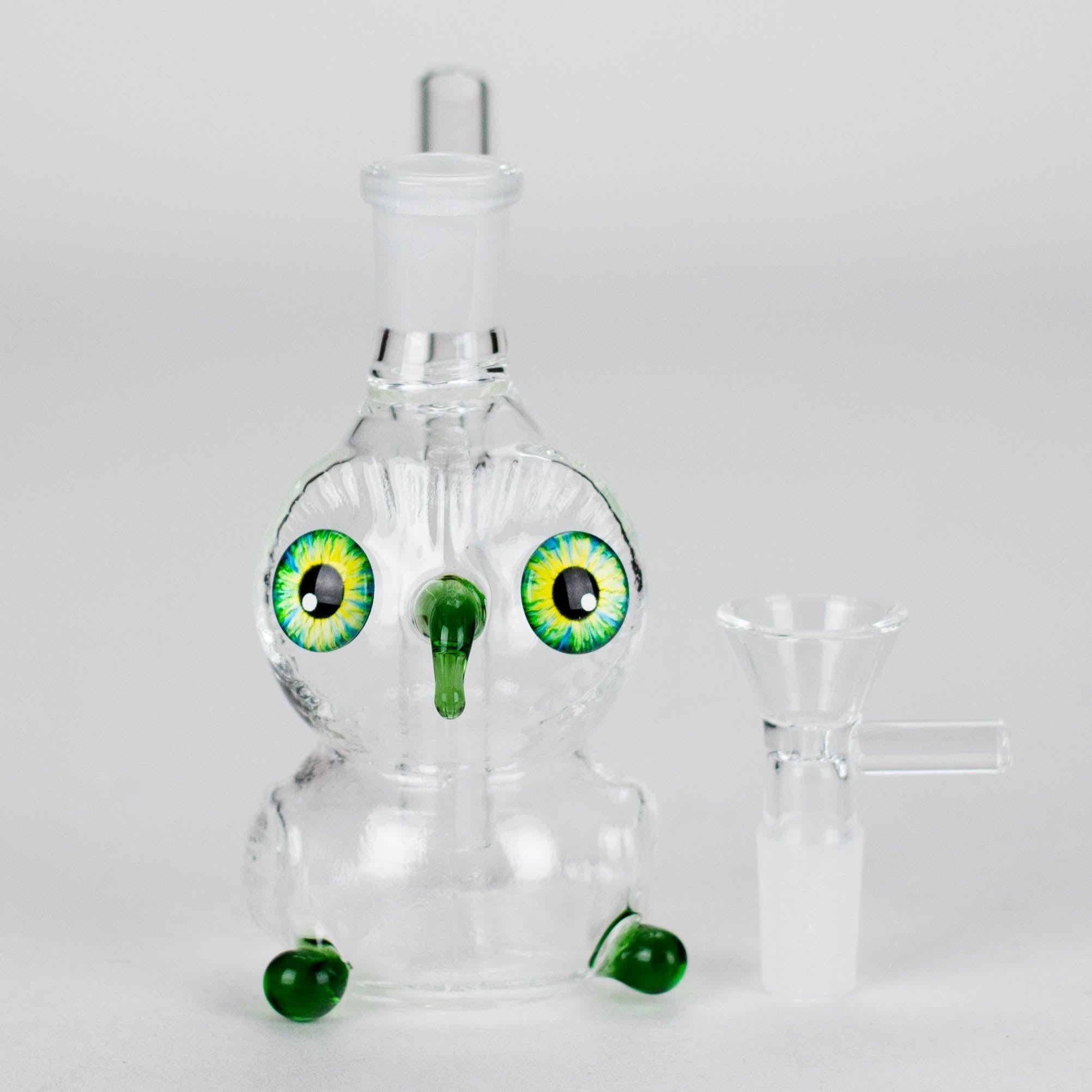 4″ Owl Glass Bong [F20230926-4A]