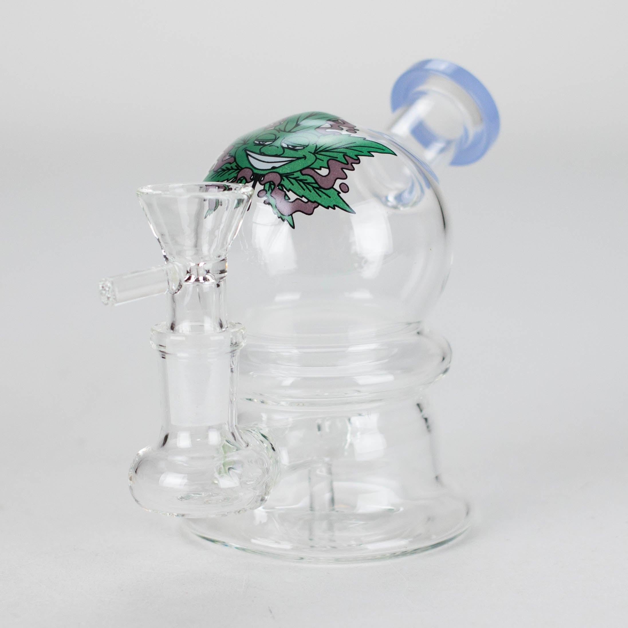 6.5″ Cartoon Print Glass Bong [F230829-3]