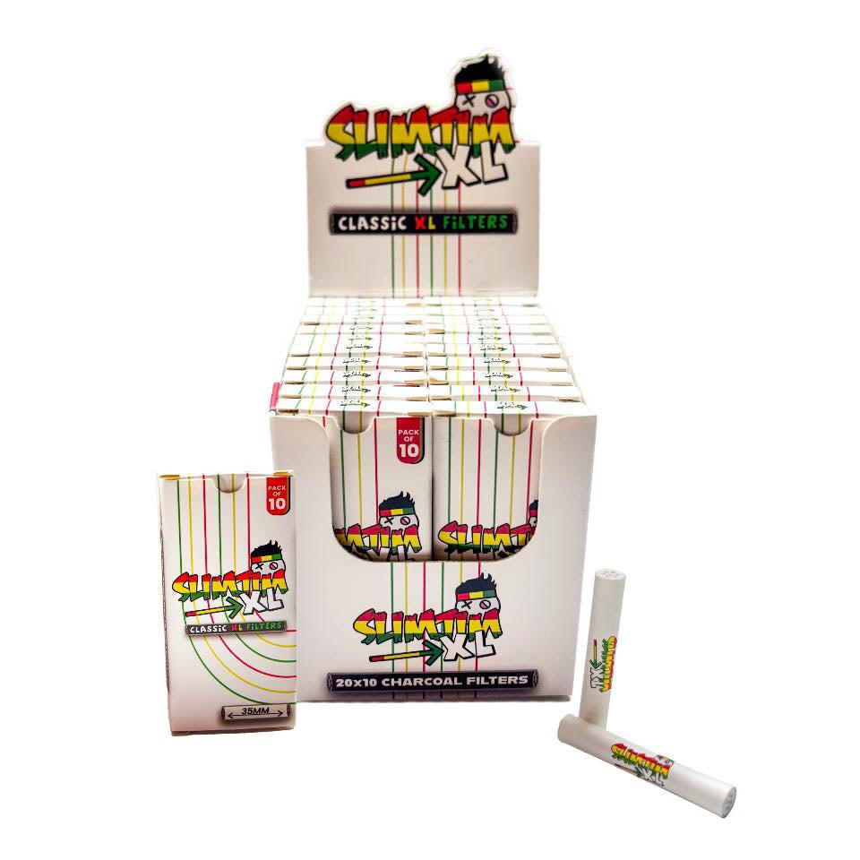 Slimjim - Classic XL Carbon Filters (6mm) (Box of 20)